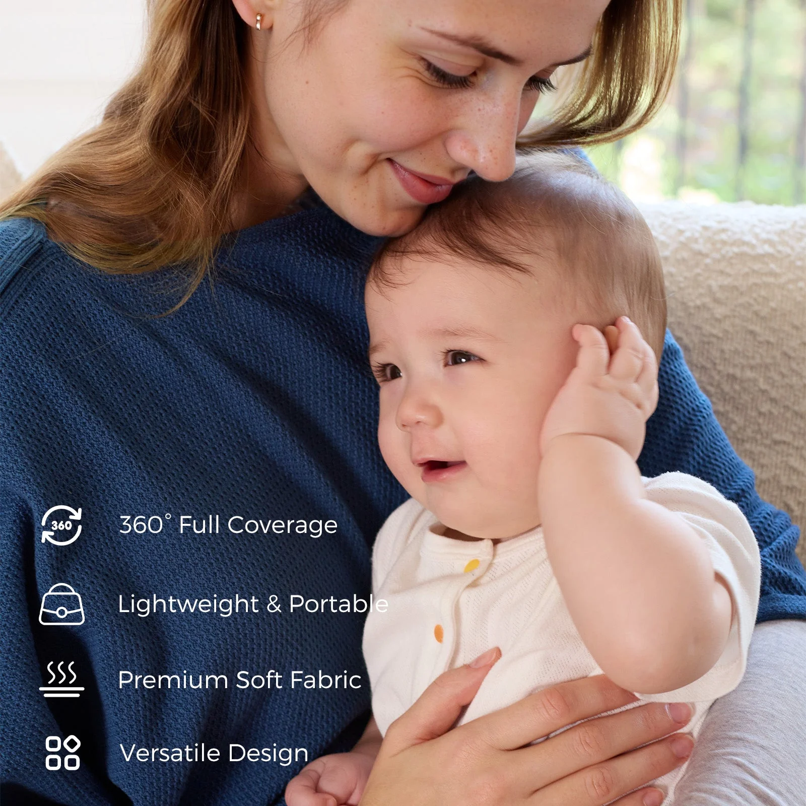 Couverture d'allaitement Momcozy - Poncho d'intimité doux, respirant et à usages multiples - Image 31