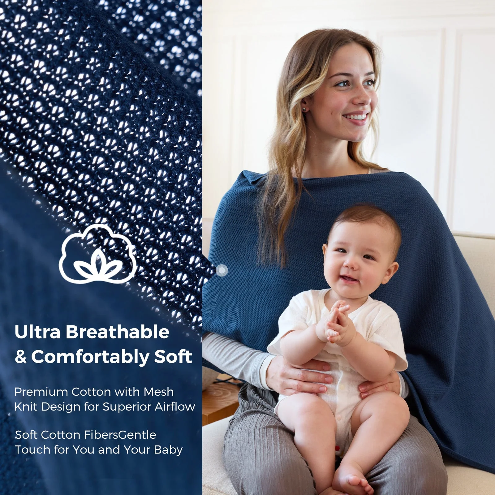 Couverture d'allaitement Momcozy - Poncho d'intimité doux, respirant et à usages multiples - Image 32