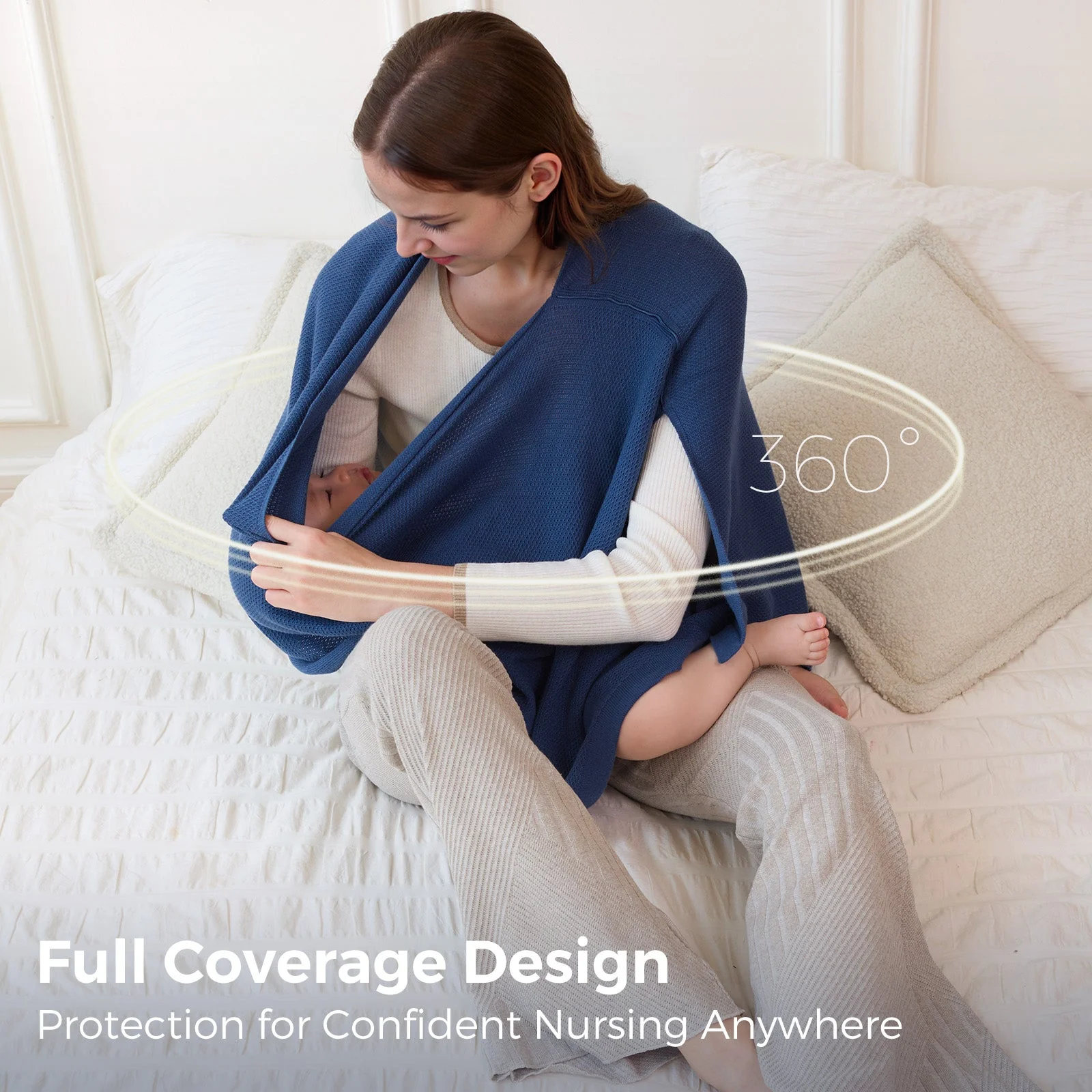 Couverture d'allaitement Momcozy - Poncho d'intimité doux, respirant et à usages multiples - Image 35