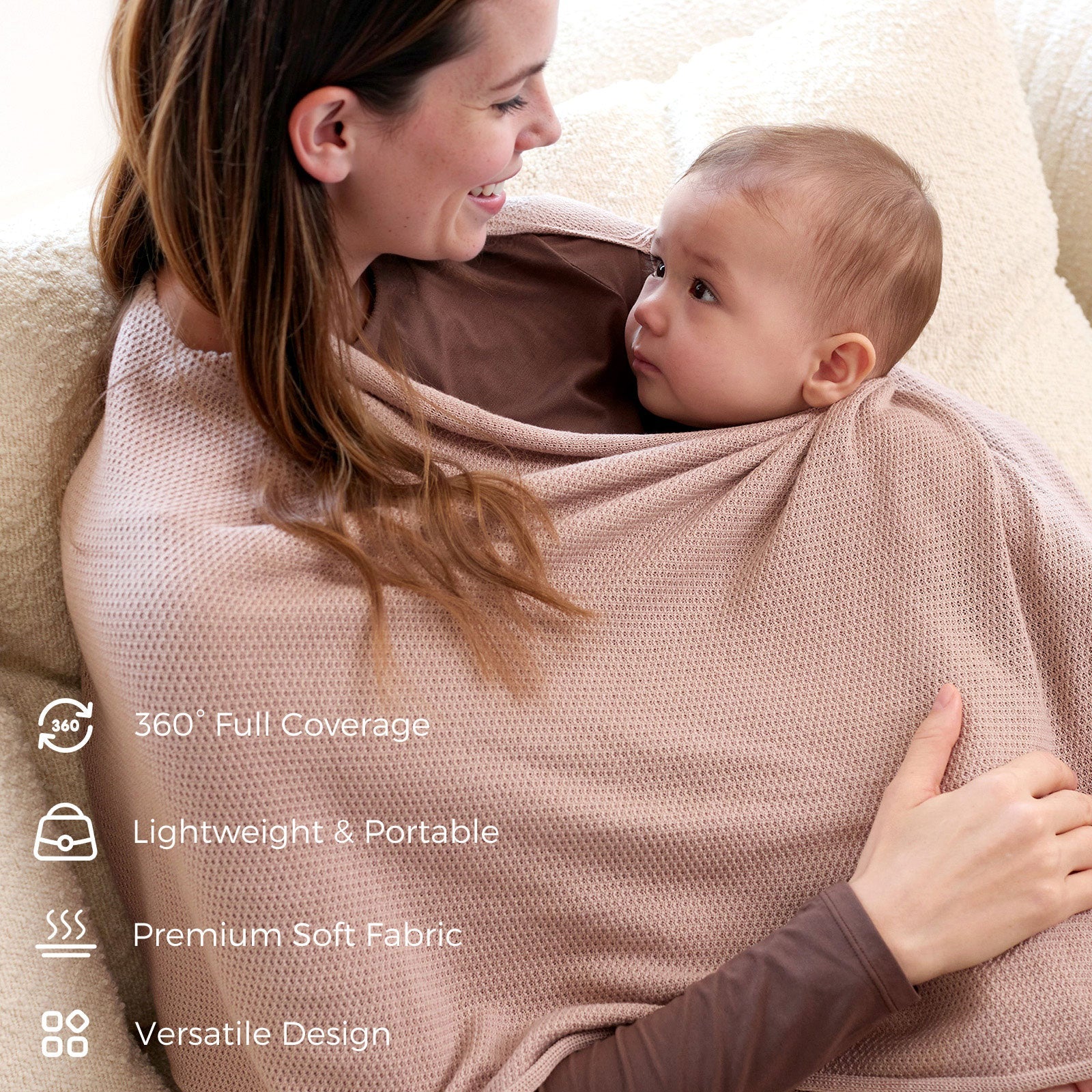 Couverture d'allaitement Momcozy - Poncho d'intimité doux, respirant et à usages multiples - Image 38