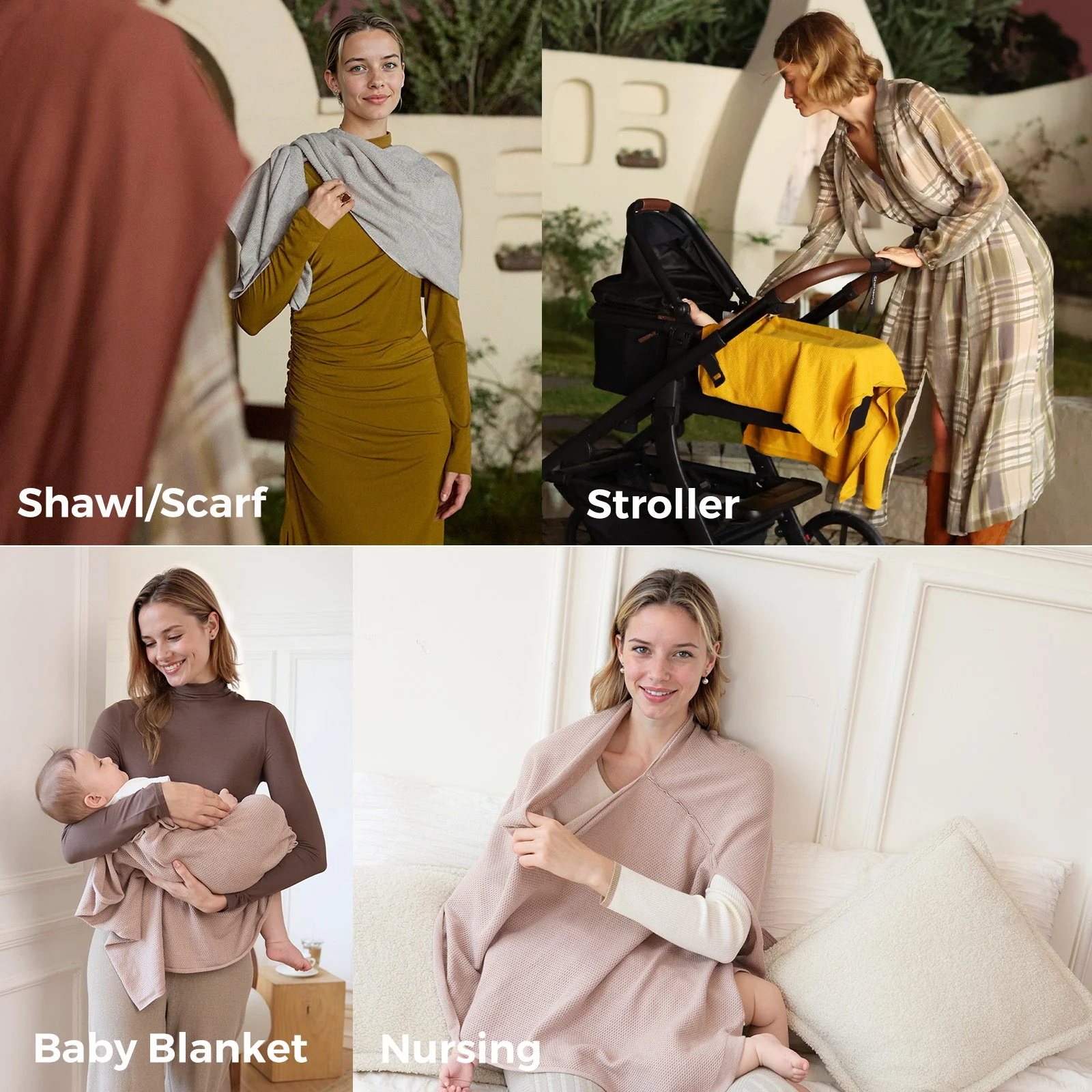 Couverture d'allaitement Momcozy - Poncho d'intimité doux, respirant et à usages multiples - Image 42