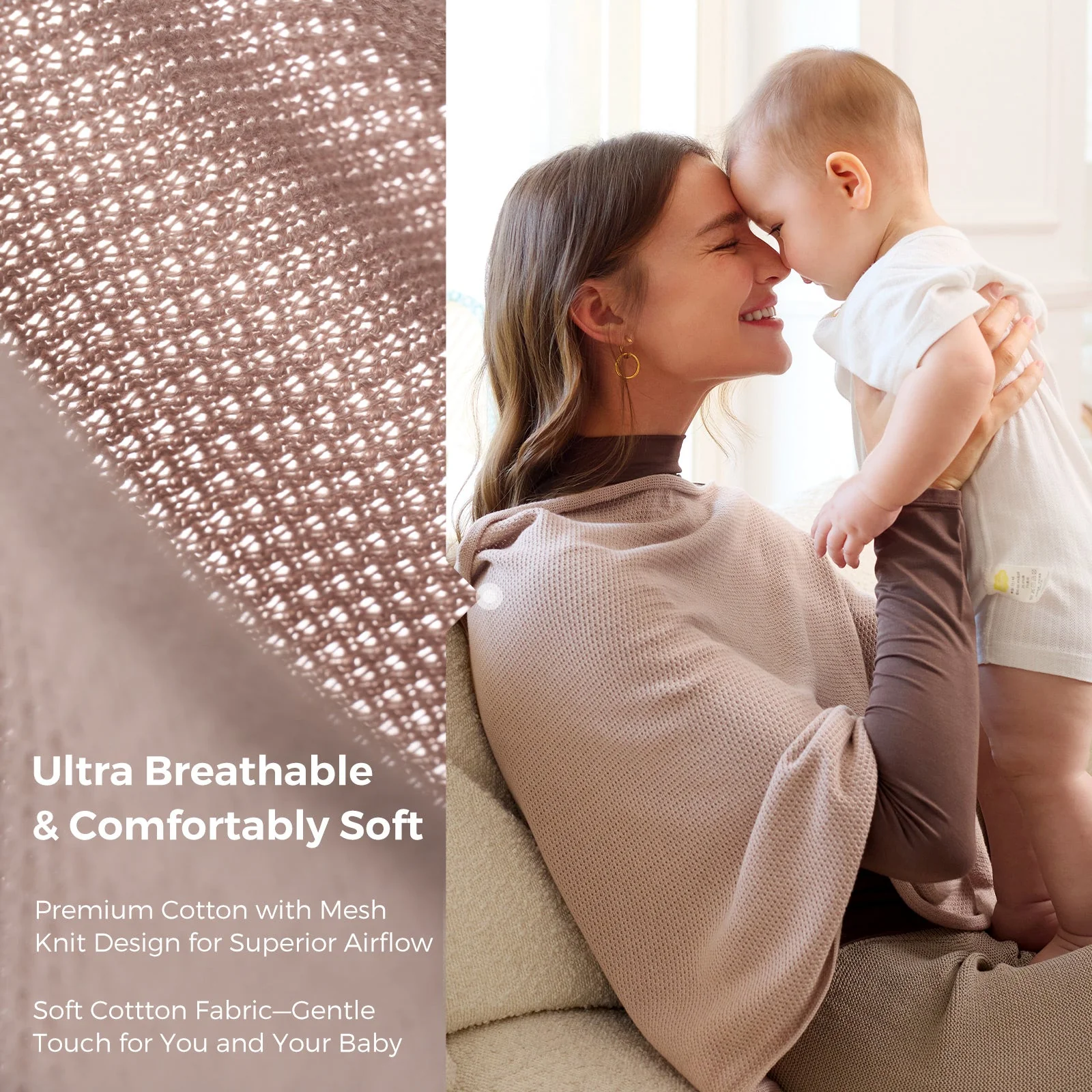 Couverture d'allaitement Momcozy - Poncho d'intimité doux, respirant et à usages multiples - Image 43