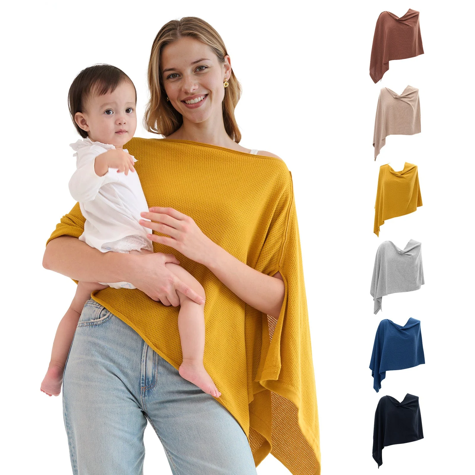 Couverture d'allaitement Momcozy - Poncho d'intimité doux, respirant et à usages multiples - Image 11