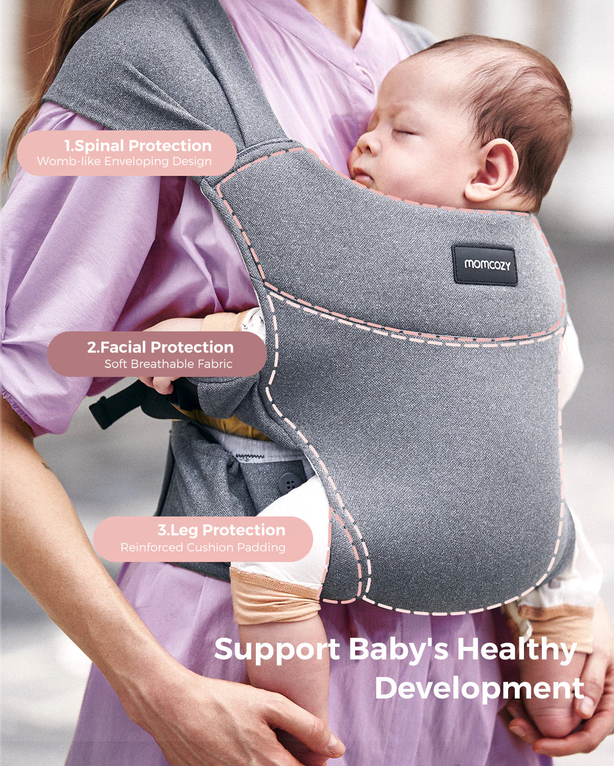Momcozy Porte-bébé Portable – Léger &  Pliable - Image 5