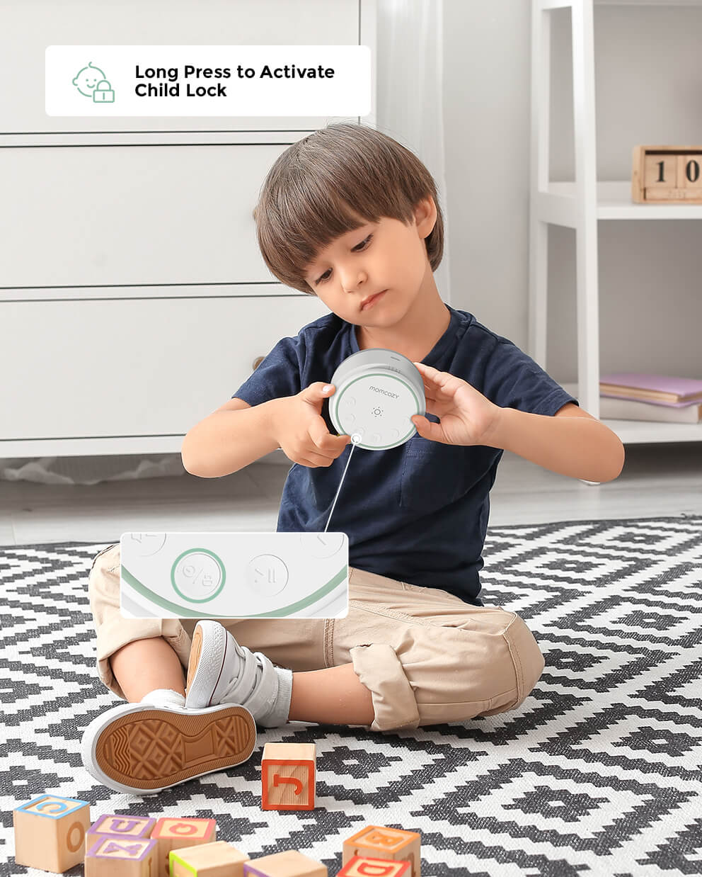 Machine sonore portable pour bébé Momcozy – Bruit blanc, Longue durée de batterie - Image 3