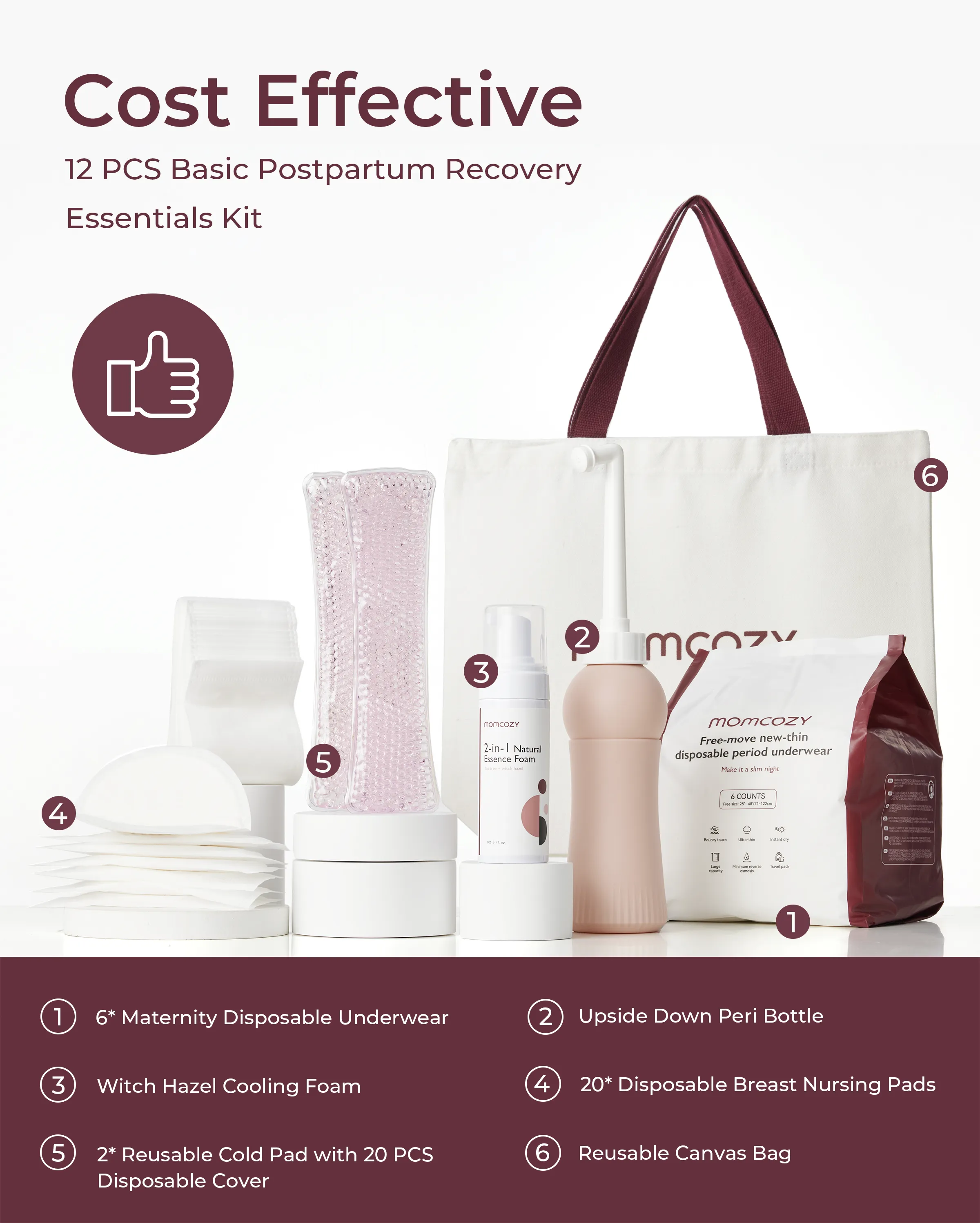 Kit essentiel de récupération post-partum Momcozy - Image 2