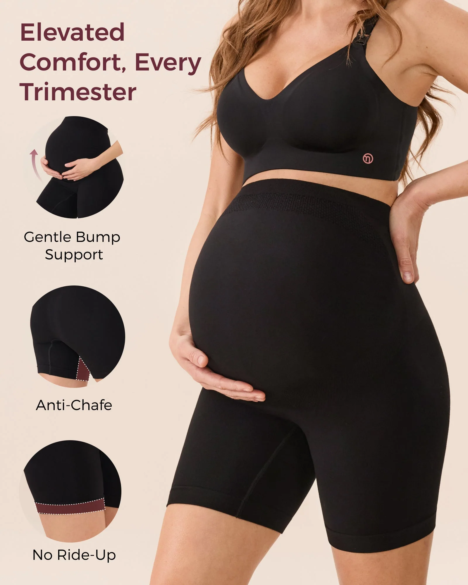 Momcozy Short gainant de grossesse - Image 3