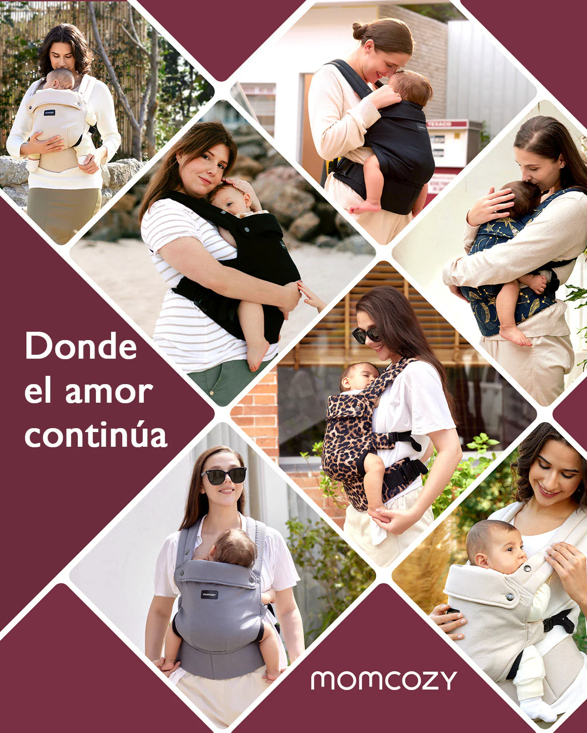 Porte-bébé Momcozy PureHug en maille aérée - Image 24