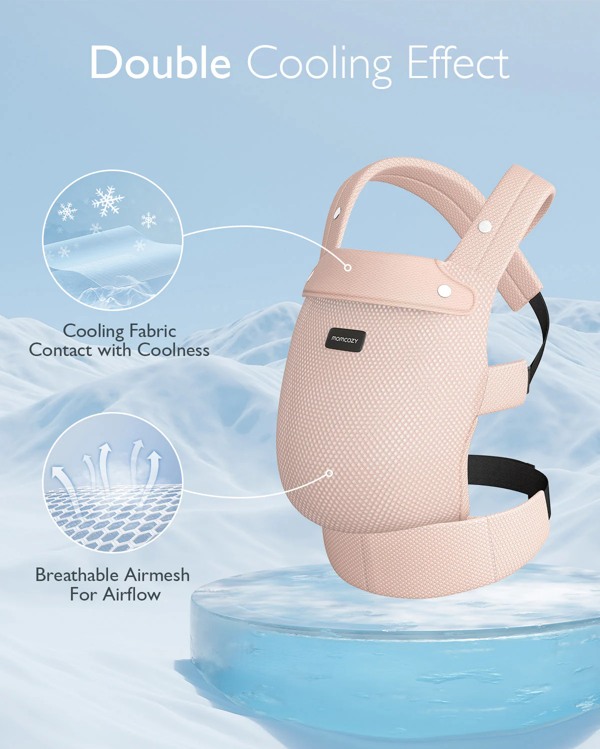 Porte-bébé Momcozy PureHug en maille aérée - Image 3