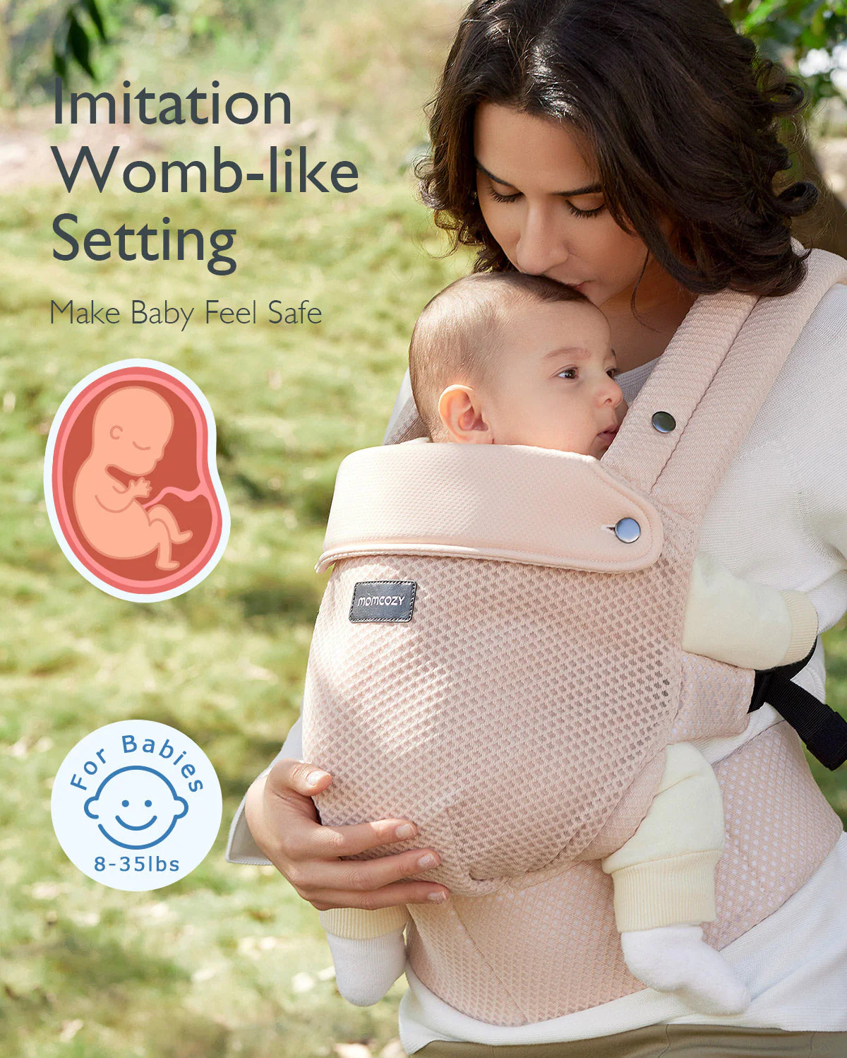 Porte-bébé Momcozy PureHug en maille aérée - Image 4