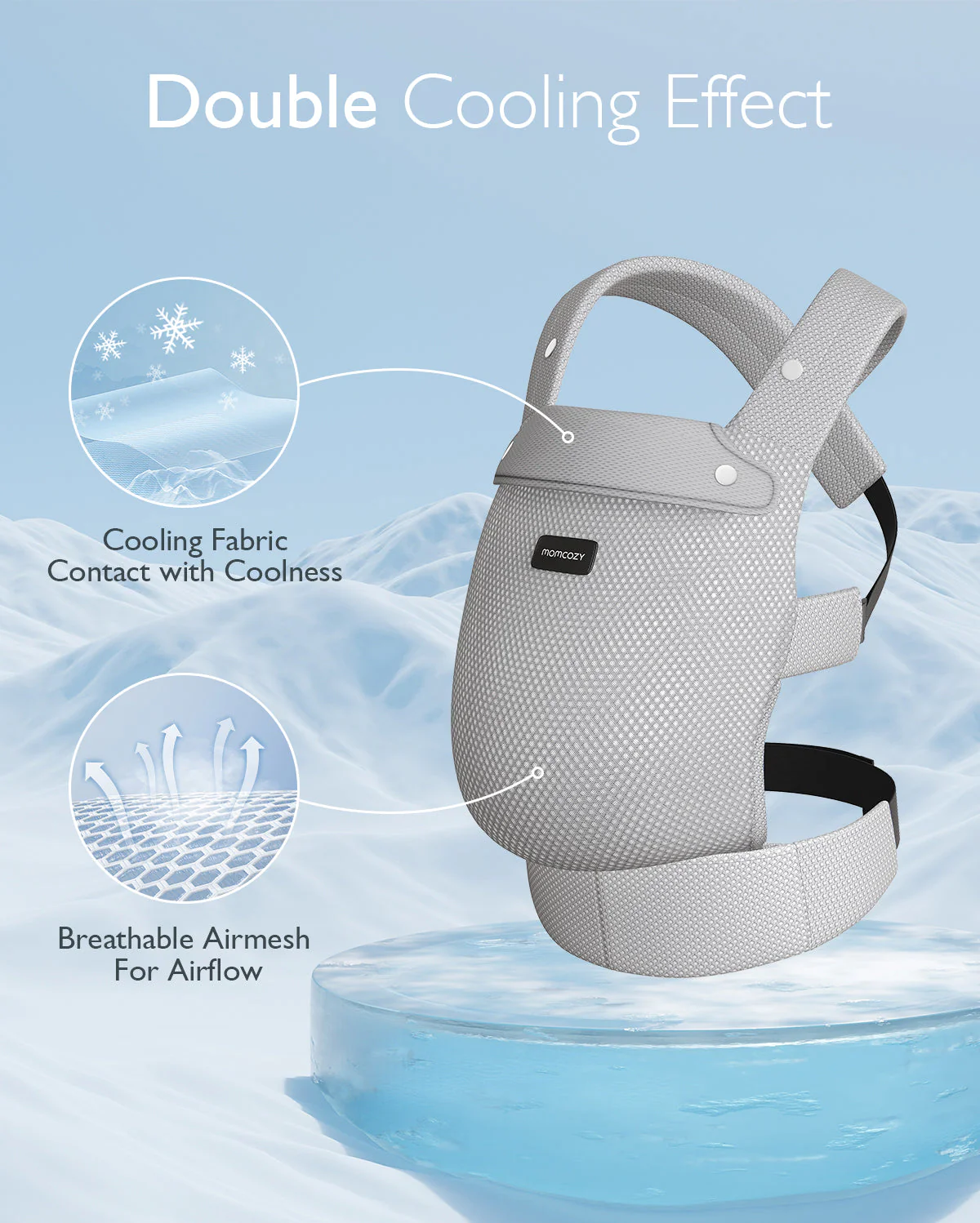 Porte-bébé Momcozy PureHug en maille aérée - Image 9