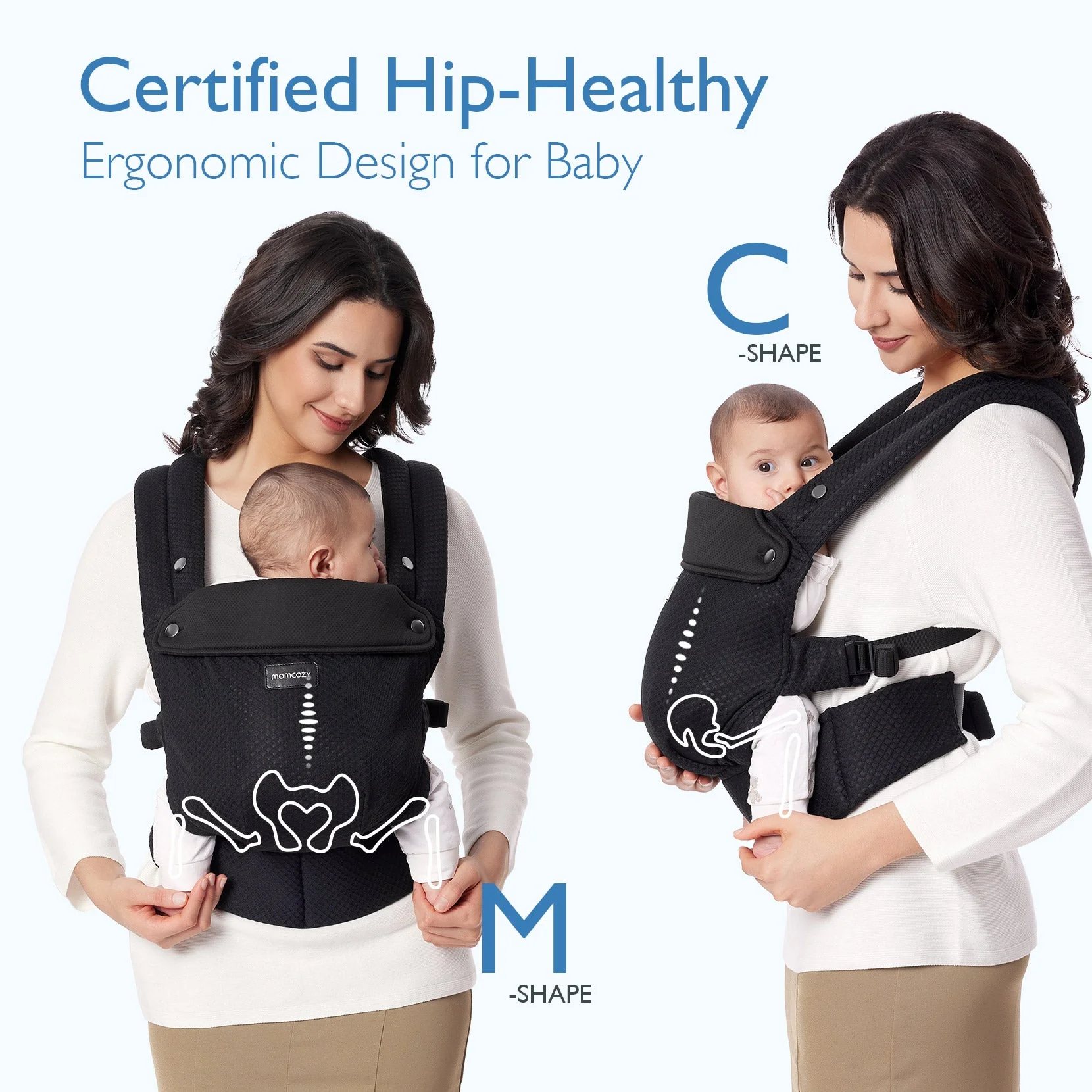 Porte-bébé Momcozy PureHug - Ergonomique, confortable & léger - Image 34
