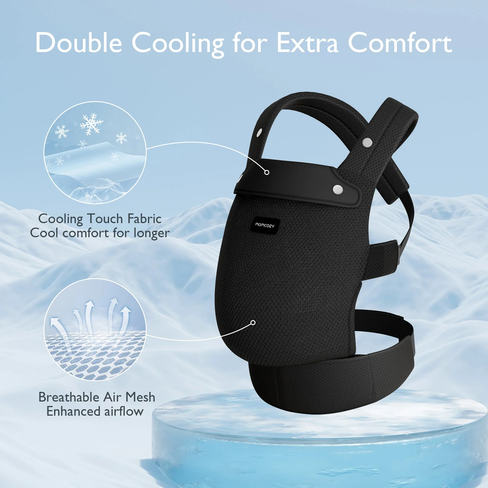 Porte-bébé Momcozy PureHug - Ergonomique, confortable & léger - Image 36