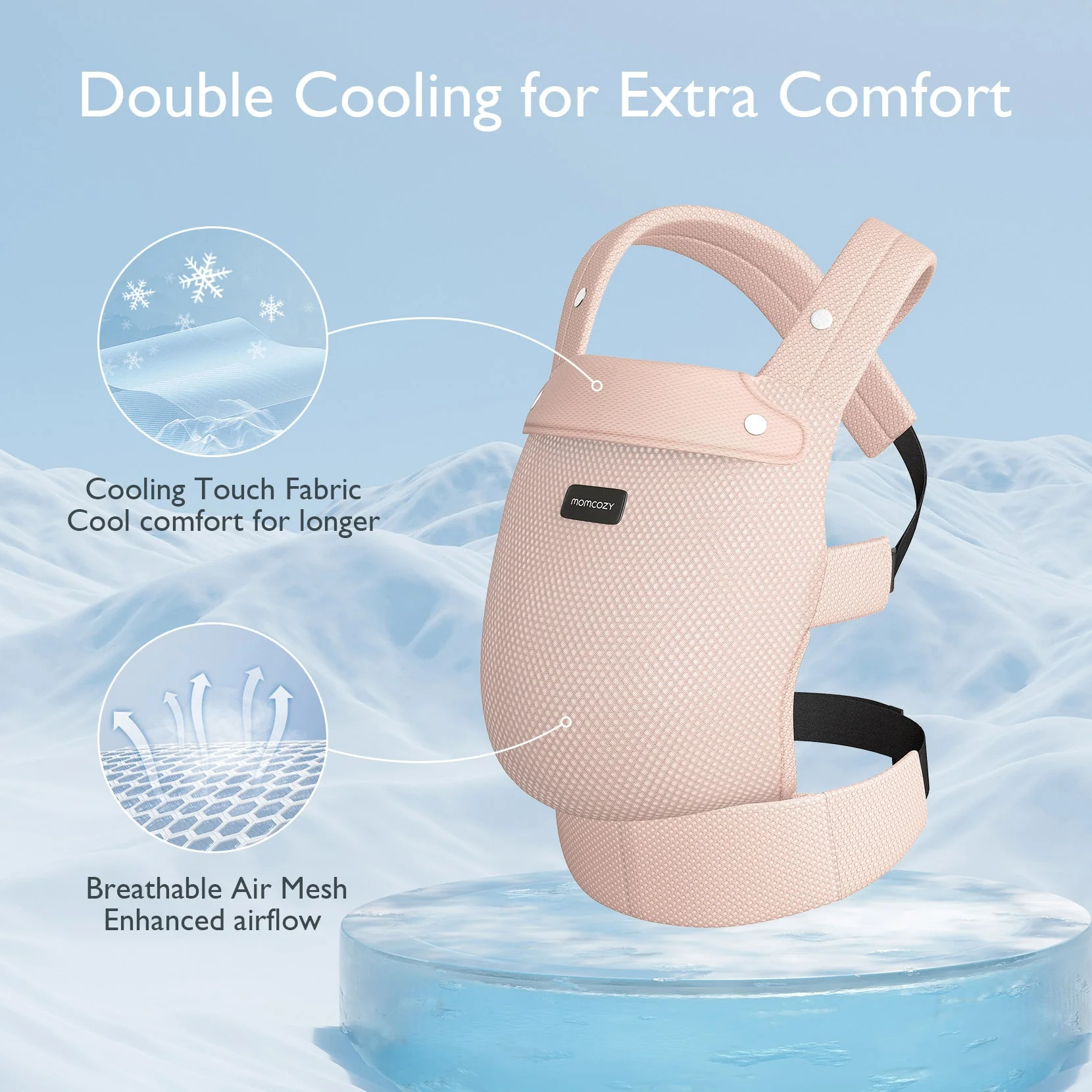 Porte-bébé Momcozy PureHug - Ergonomique, confortable & léger - Image 44