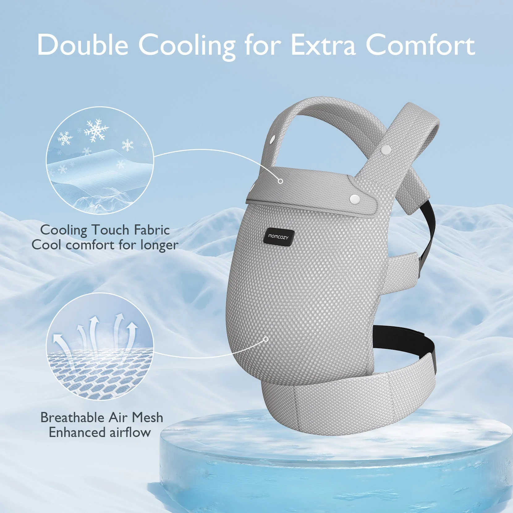 Porte-bébé Momcozy PureHug - Ergonomique, confortable & léger - Image 50