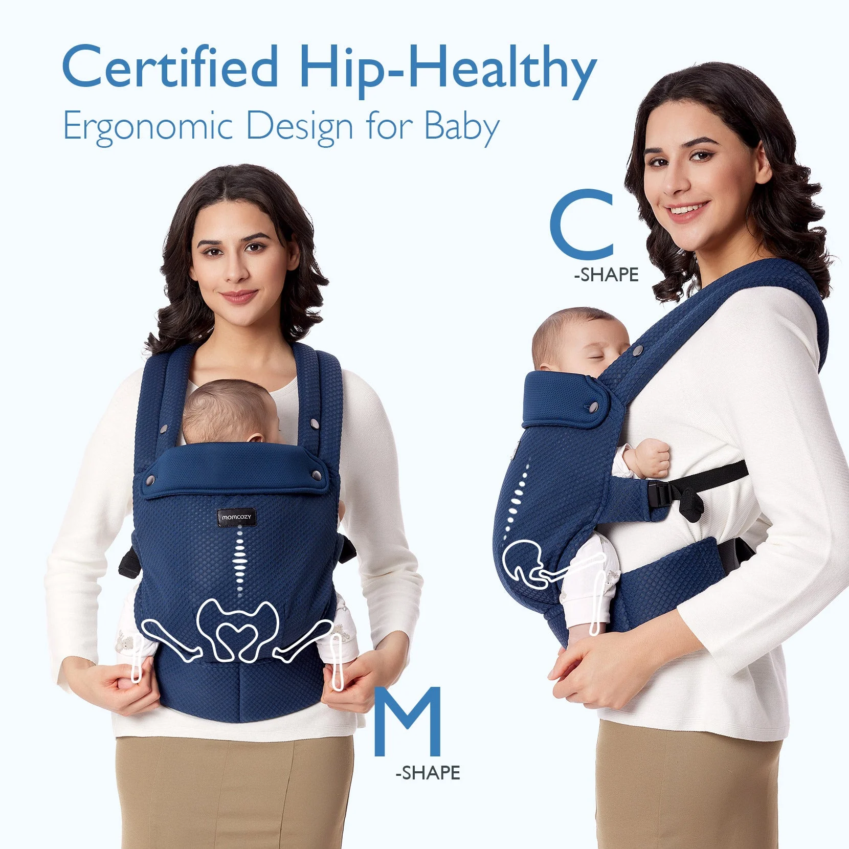 Porte-bébé Momcozy PureHug - Ergonomique, confortable & léger - Image 58