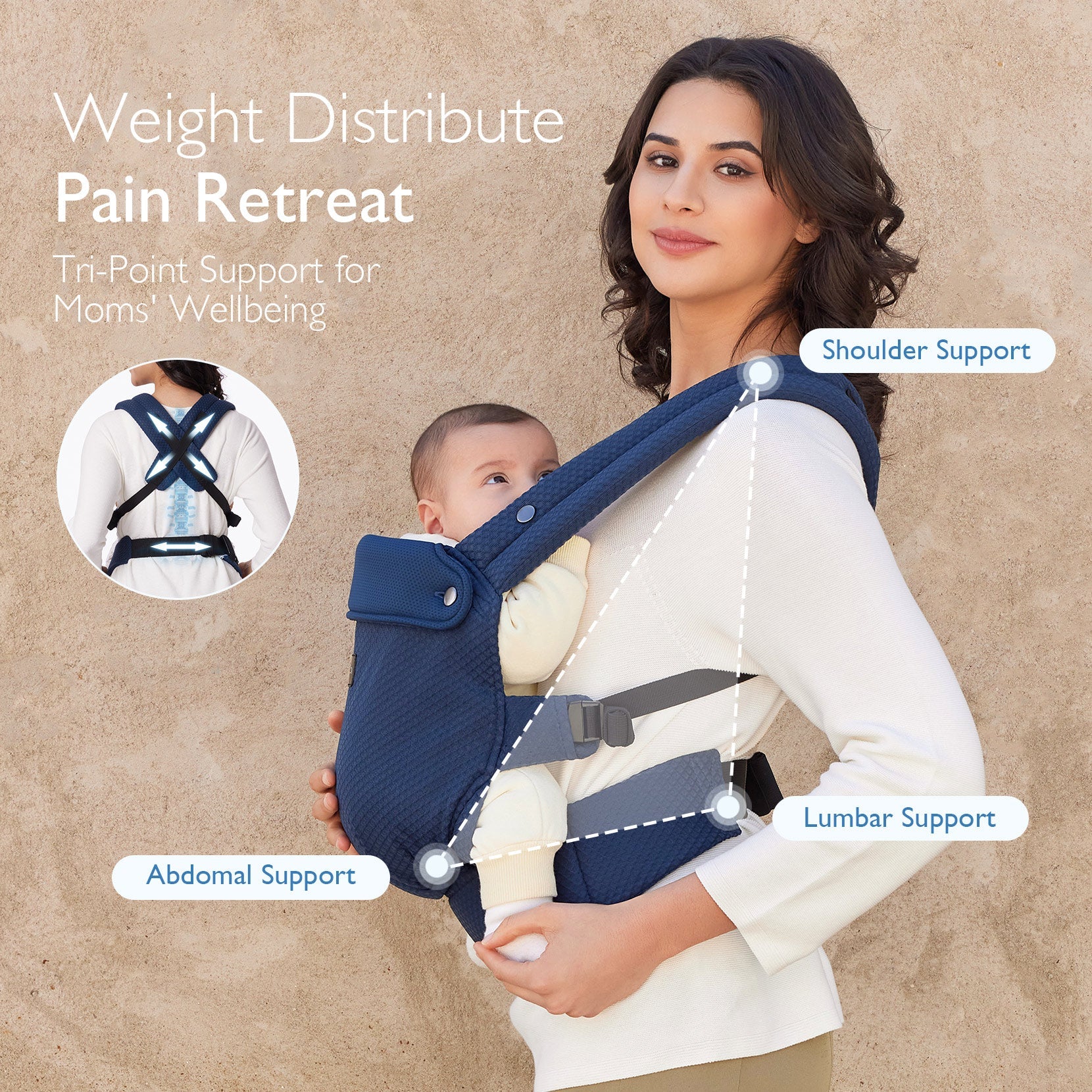 Porte-bébé Momcozy PureHug - Ergonomique, confortable & léger - Image 59