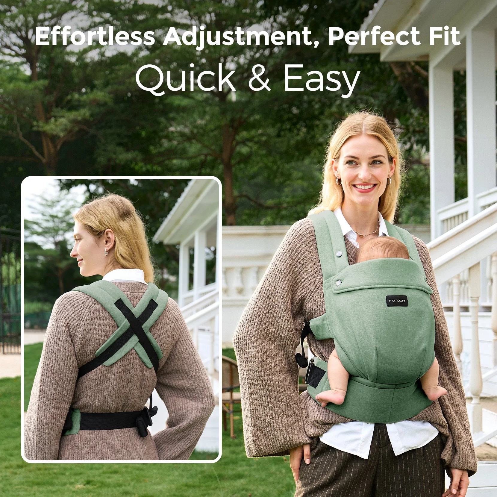 Porte-bébé Momcozy PureHug - Ergonomique, confortable & léger - Image 84