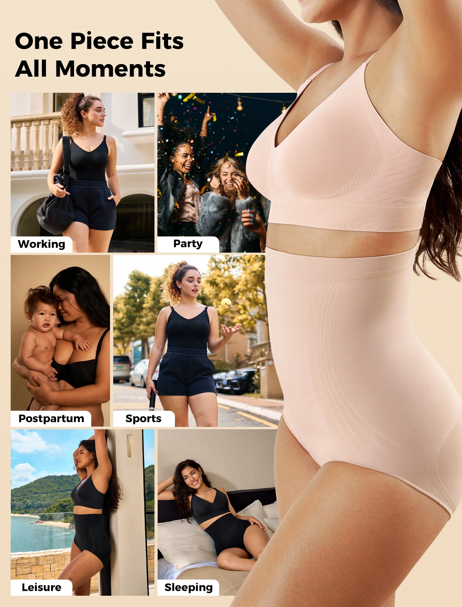 Culotte Gainante Sans Couture Momcozy – Postpartum & Usage Quotidien - Image 5