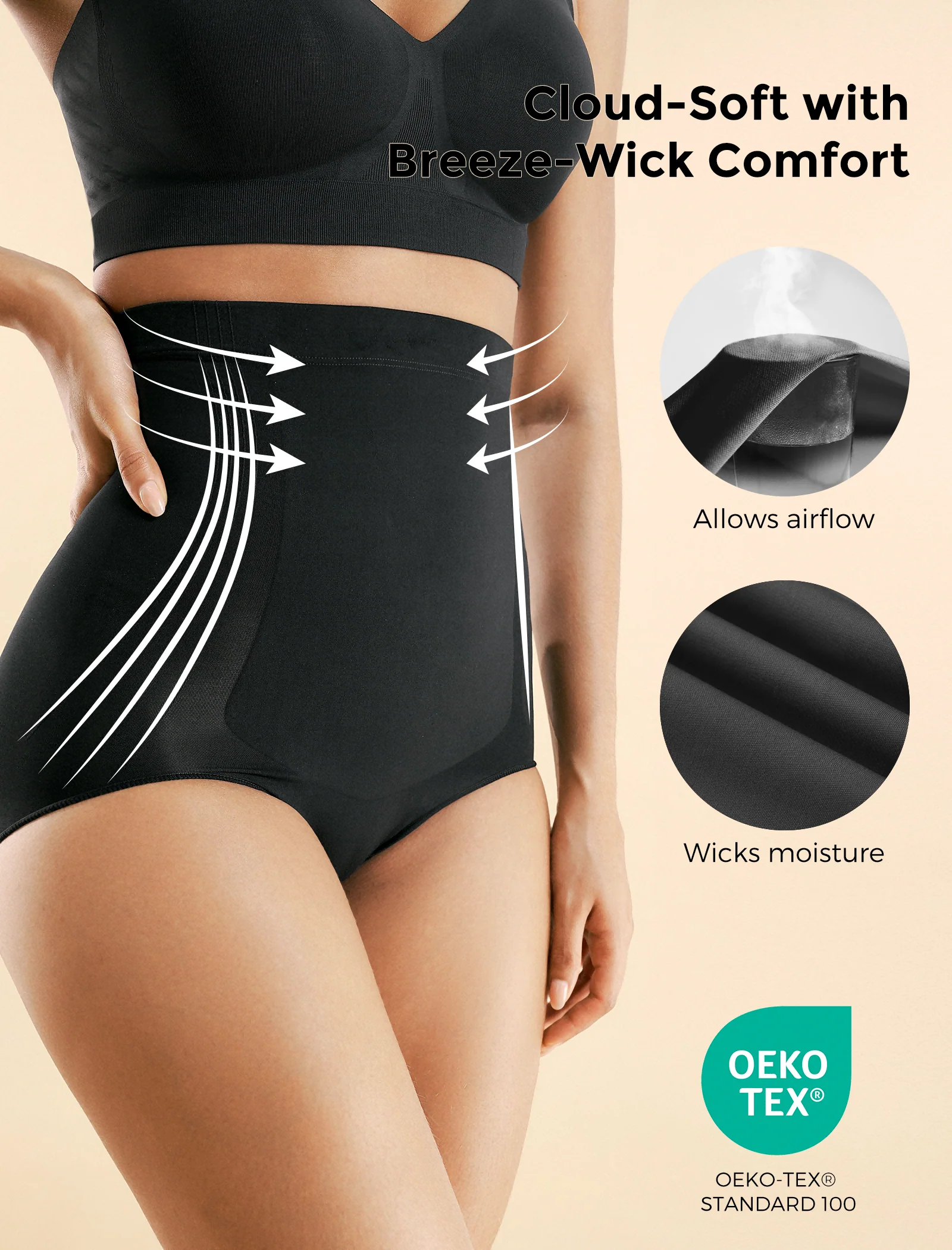 Culotte Gainante Sans Couture Momcozy – Postpartum & Usage Quotidien - Image 8