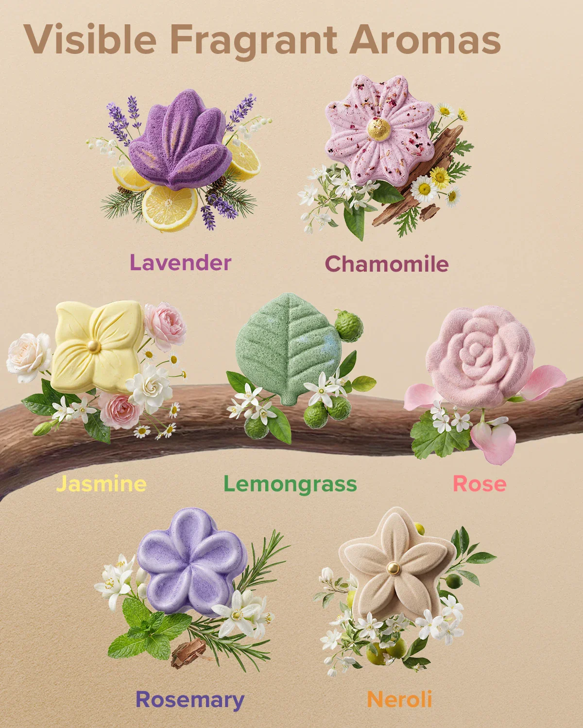 Momcozy Pastilles de Douche Aromathérapie – Lot de 14 - Image 3