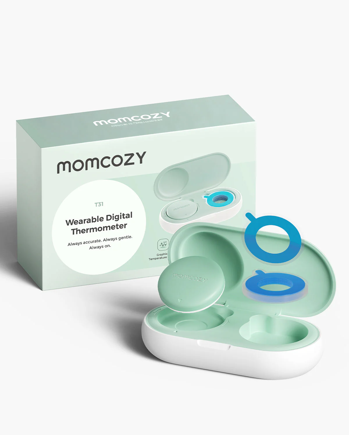 Thermomètre Bébé Intelligent Momcozy – Précision de Qualité Médicale & Suivi en Temps Réel via l’Application - Image 13