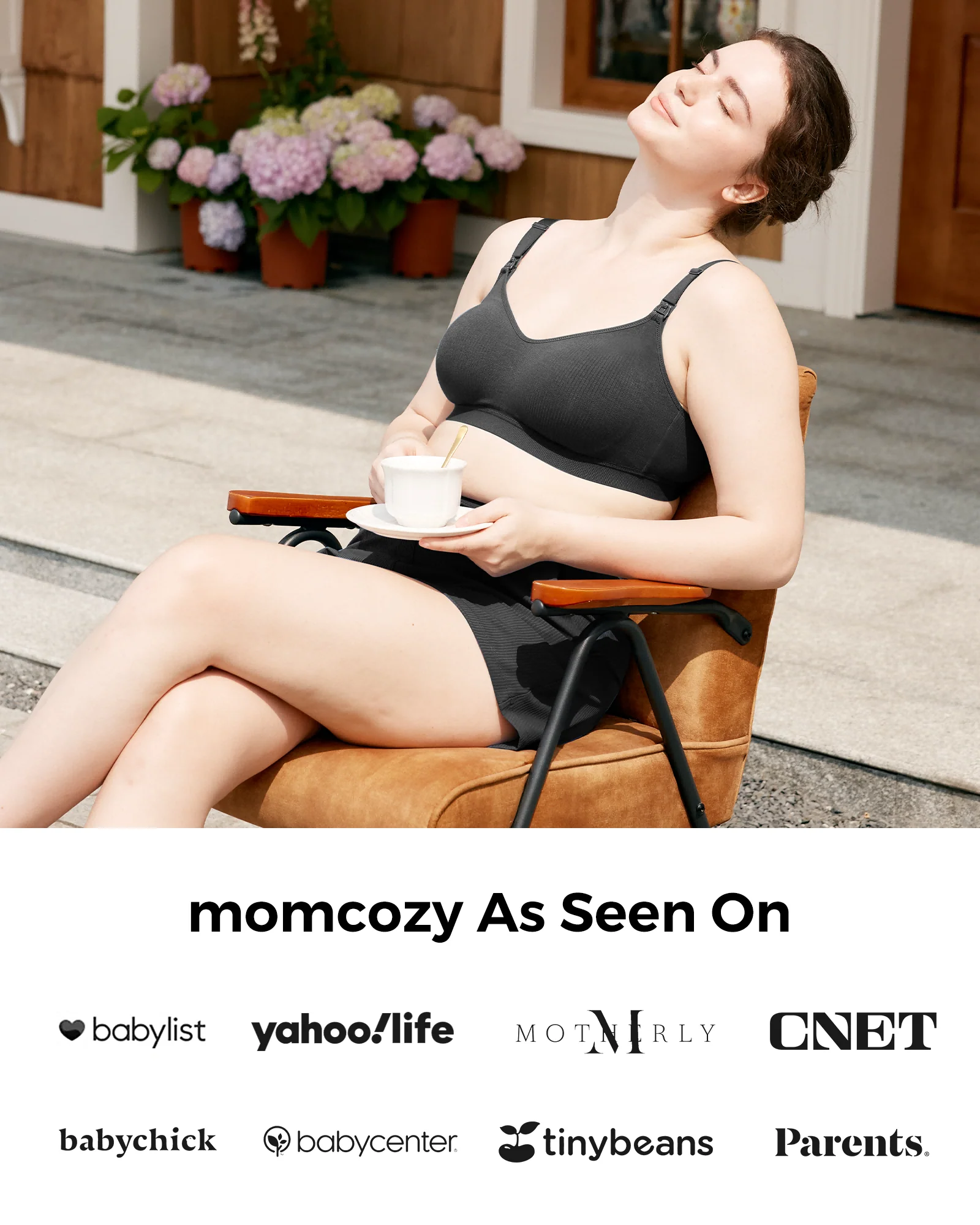 Soutien-gorge de tirage sans fil et sans coutures en tissu Tencel™ Momcozy - Image 16