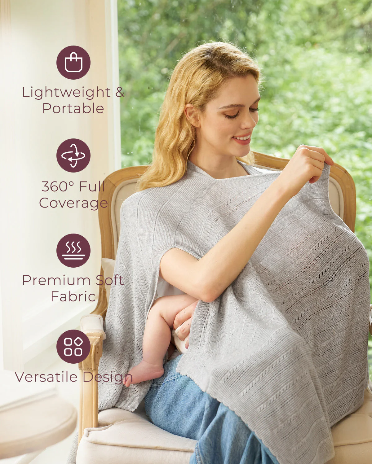 Couverture d’allaitement ultra-légère en tissu Tencel™ Lyocell - Image 30