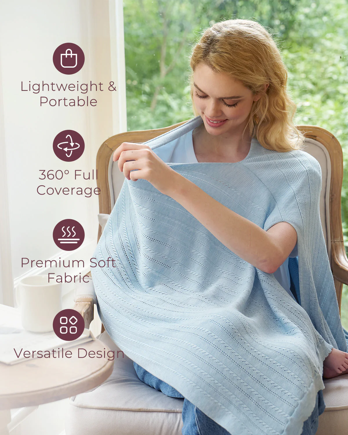 Couverture d’allaitement ultra-légère en tissu Tencel™ Lyocell - Image 39