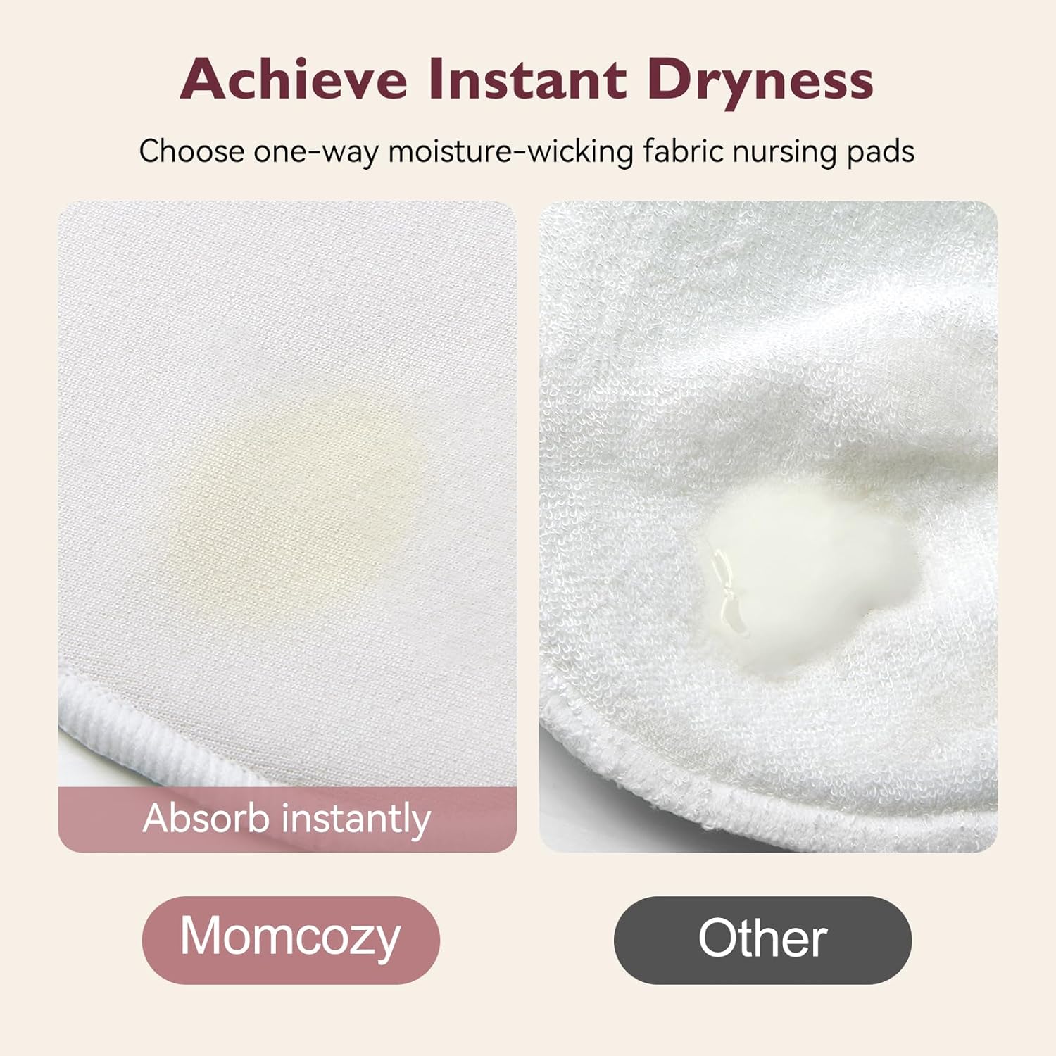 Coussinets d'allaitement réutilisables ultra-minces momcozy - Image 4
