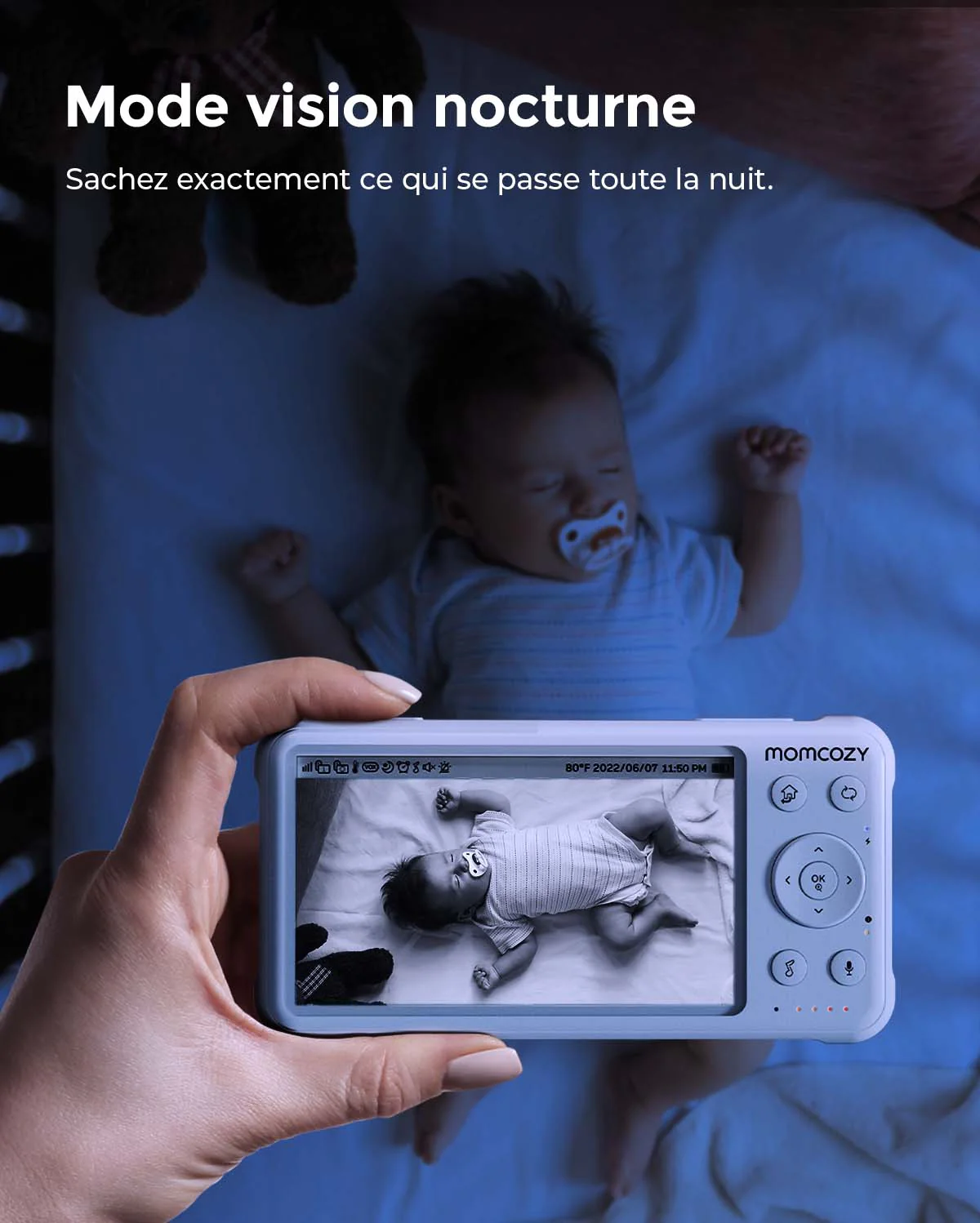 Babyphone vidéo 1080P haute performance BM01 - Image 26