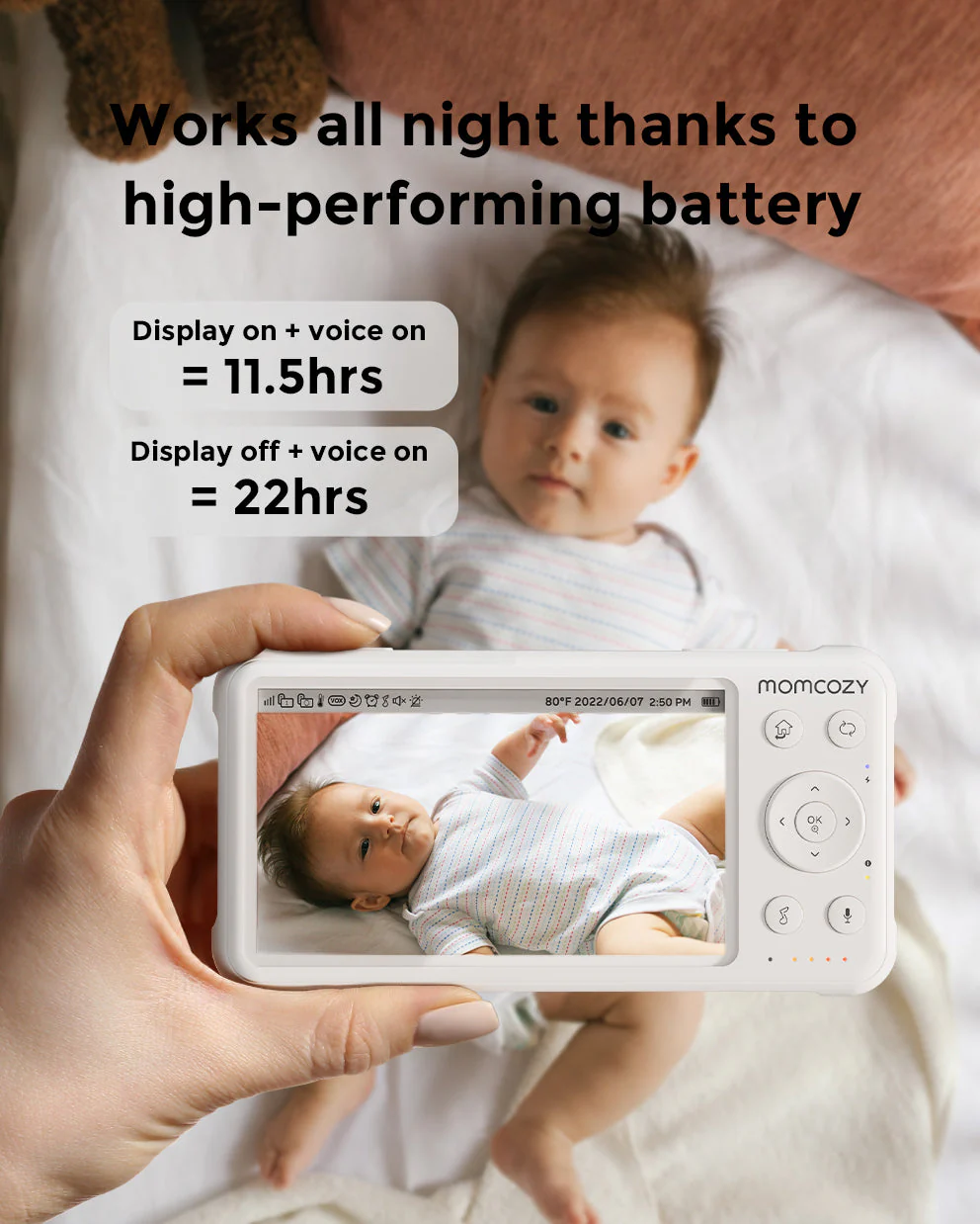 Babyphone vidéo 1080P haute performance BM01 - Image 5