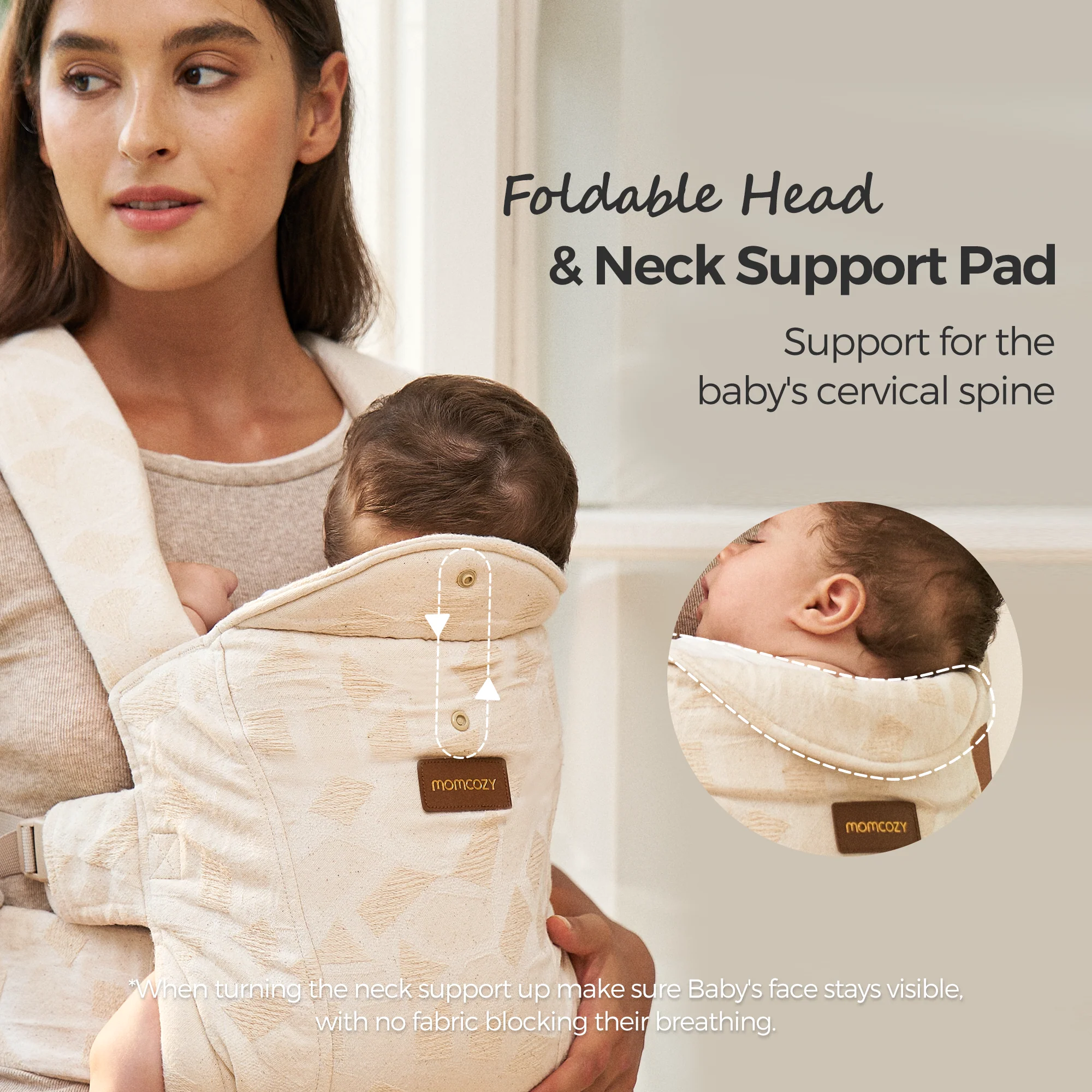 Porte-bébé nouveau-né Momcozy WeeSnug (0–3 mois) - Image 22