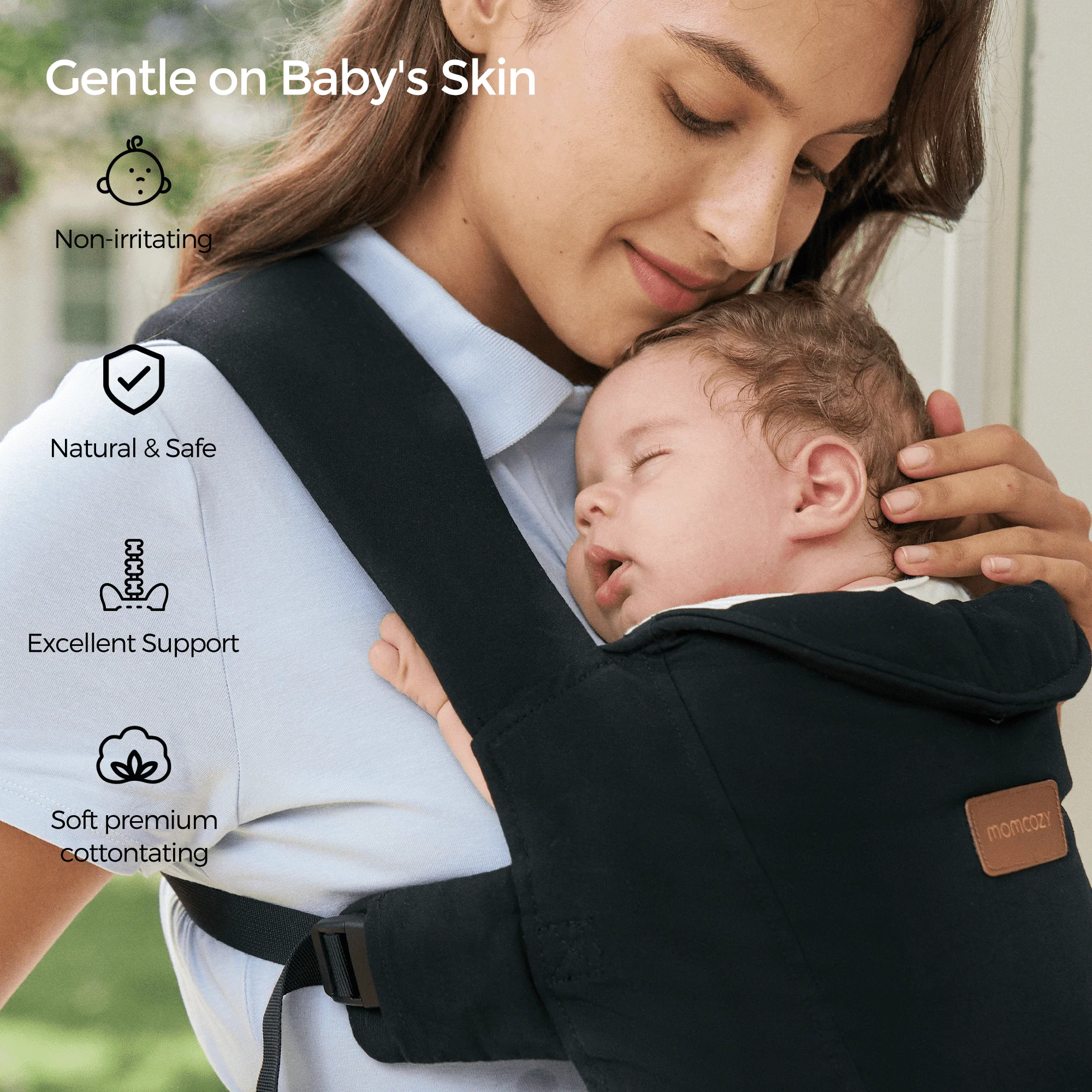 Porte-bébé nouveau-né Momcozy WeeSnug (0–3 mois) - Image 5