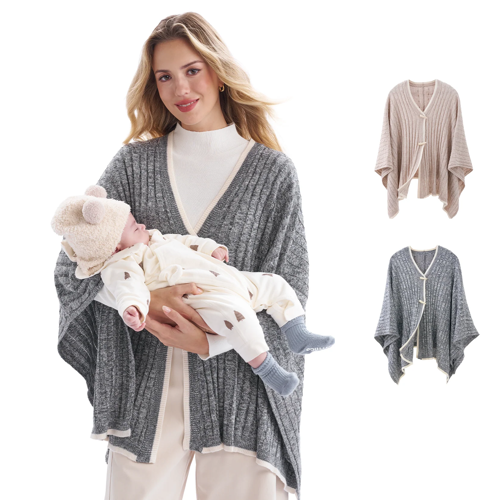 Couverture d’allaitement Momcozy en mélange de laine - Image 10