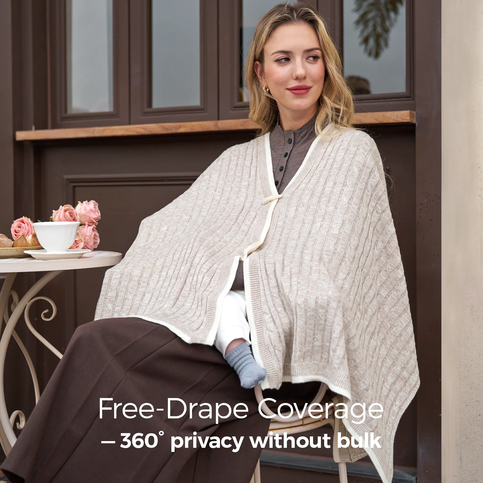 Couverture d’allaitement Momcozy en mélange de laine - Image 11