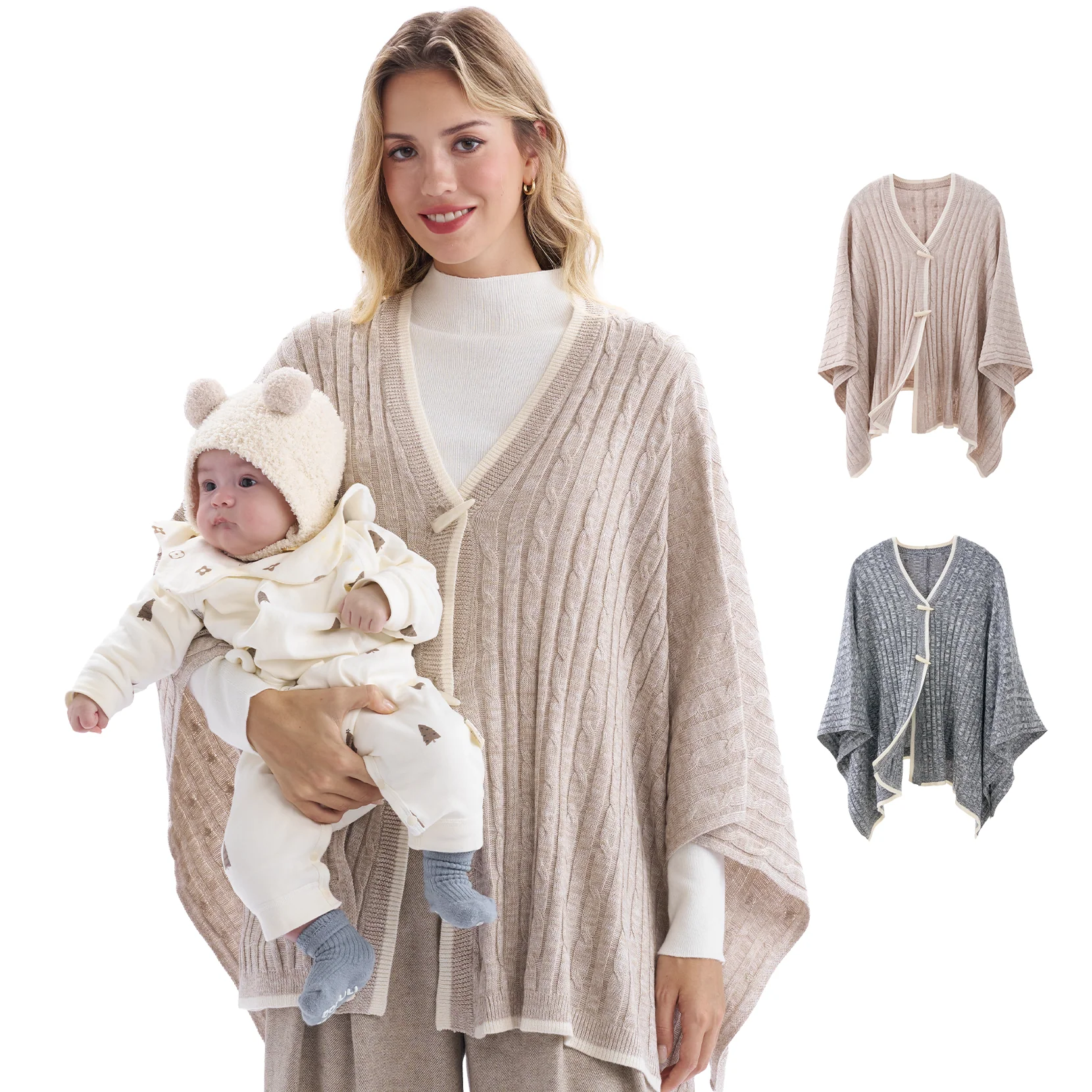 Couverture d’allaitement Momcozy en mélange de laine - Image 18