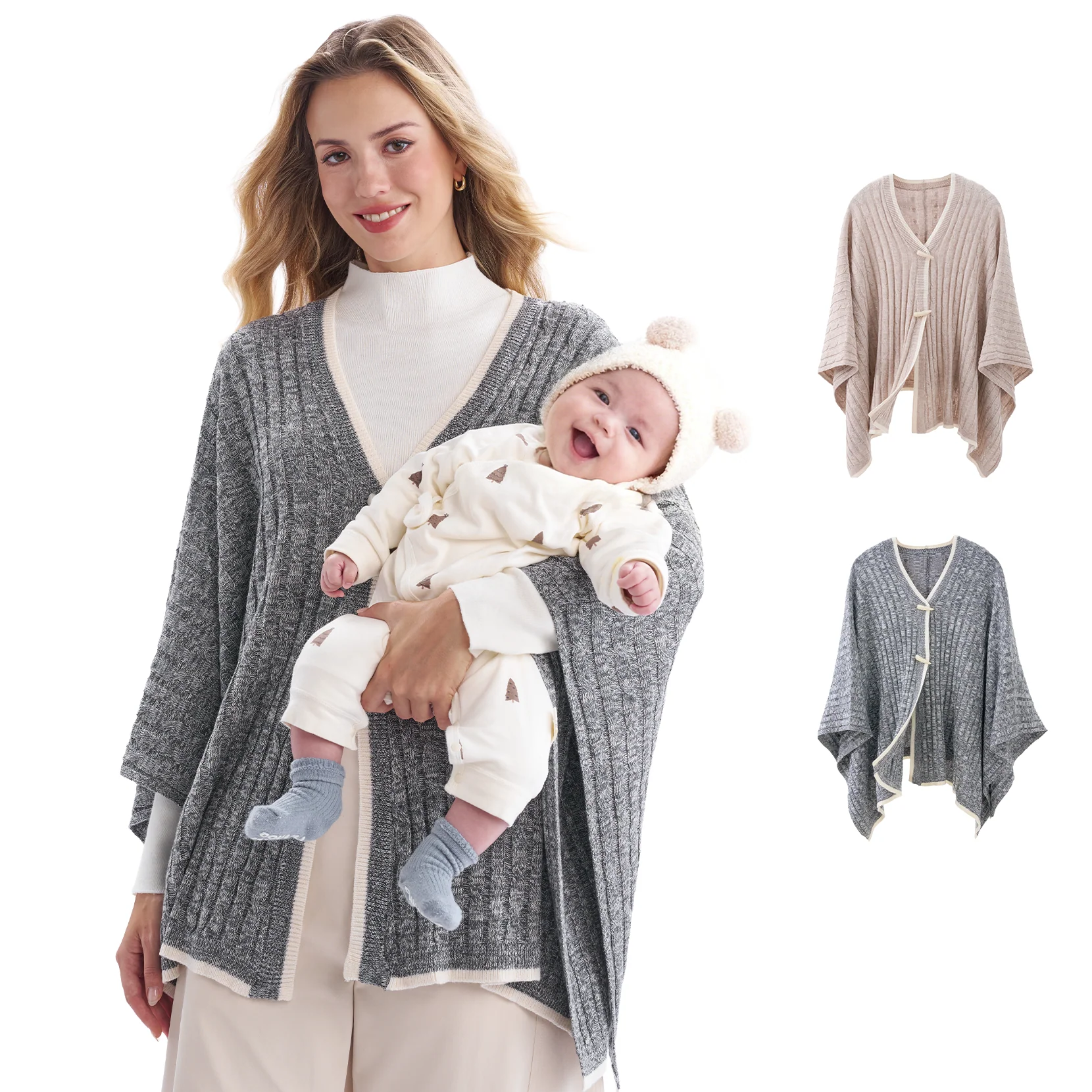 Couverture d’allaitement Momcozy en mélange de laine - Image 9