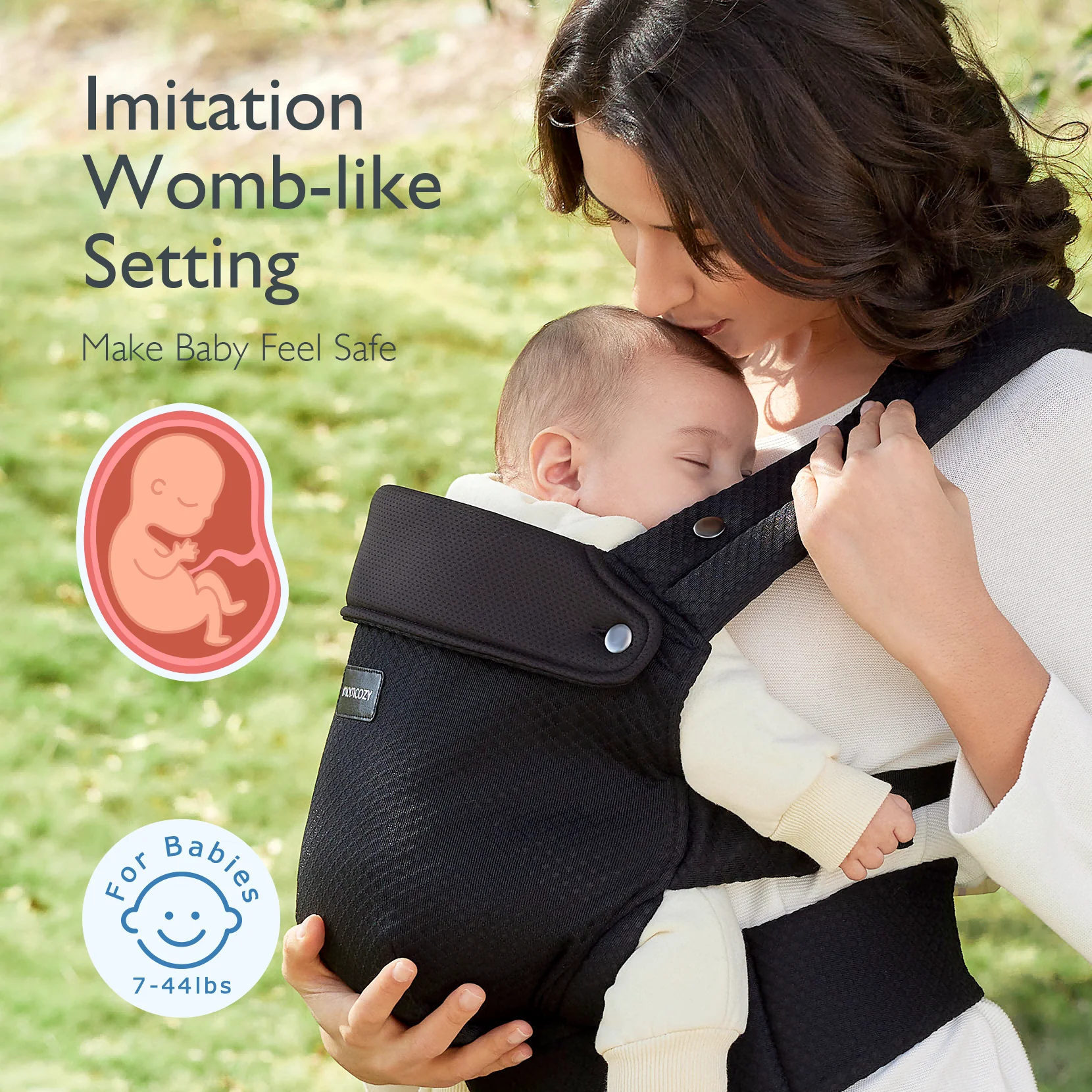 Porte-bébé Momcozy PureHug - Ergonomique, confortable & léger - Image 35