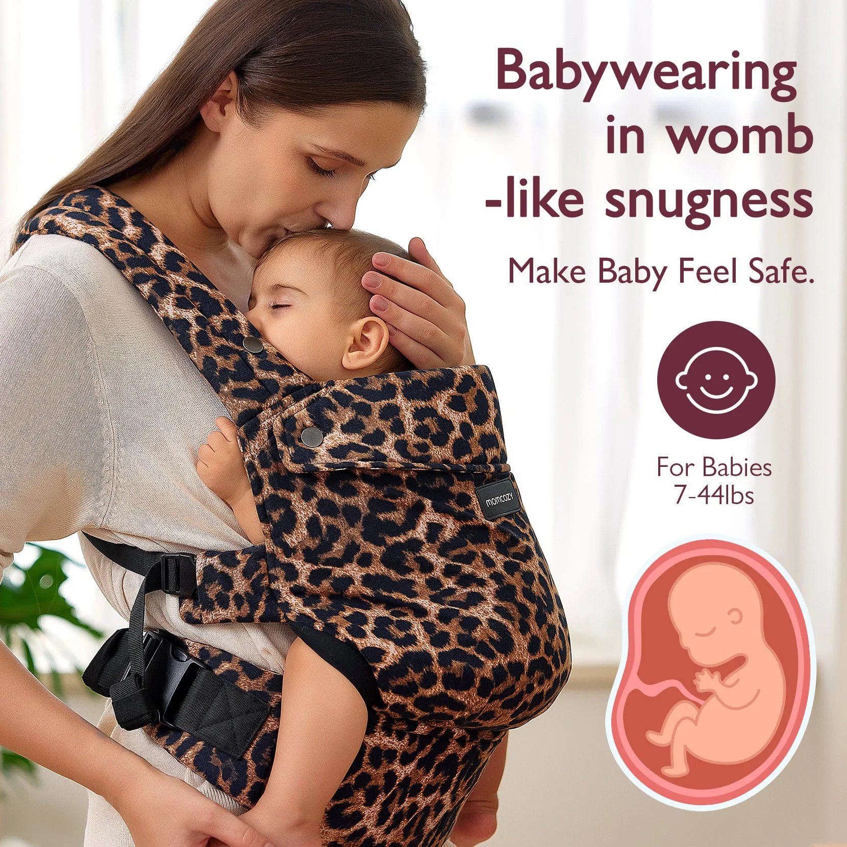 Porte-bébé Momcozy PureHug - Ergonomique, confortable & léger - Image 18