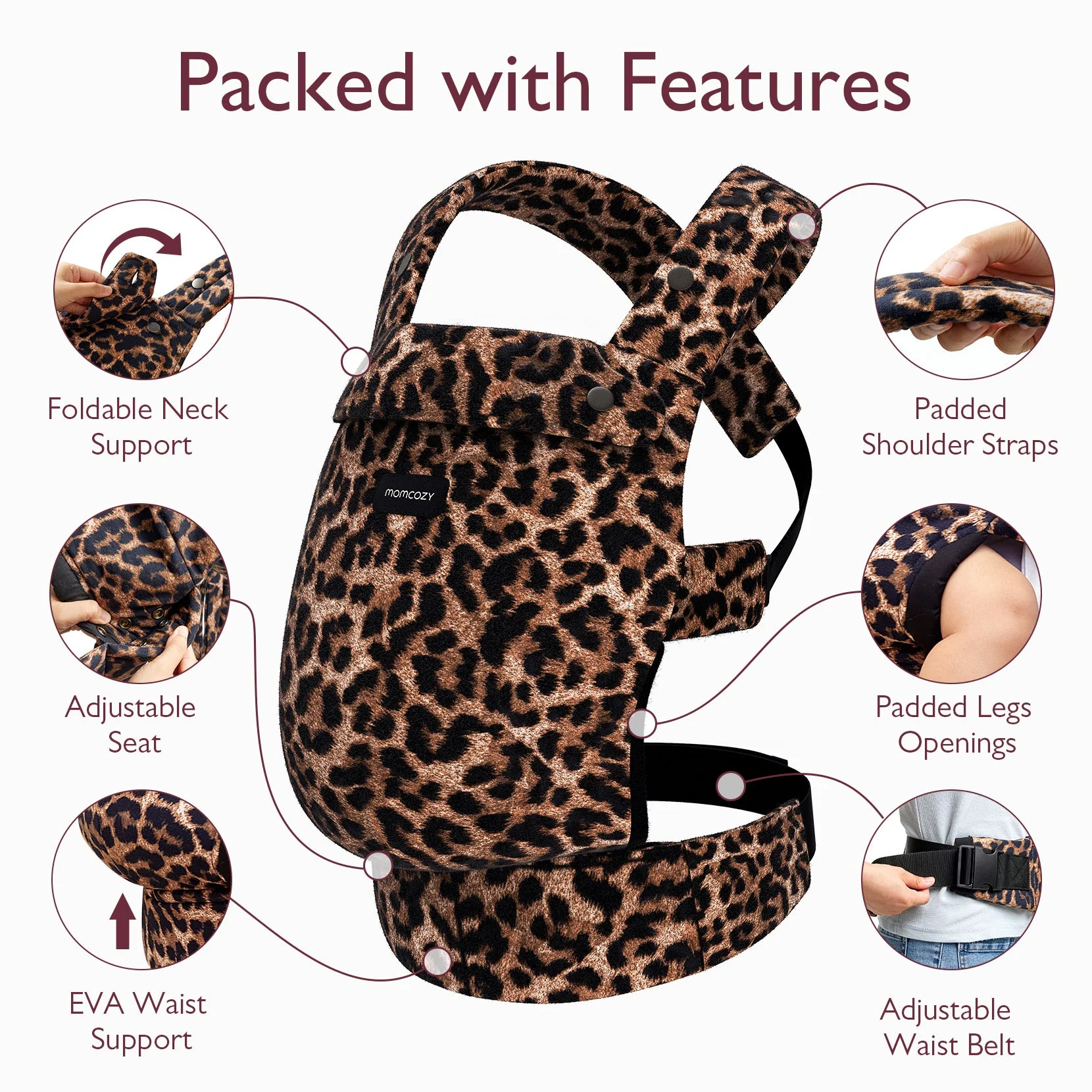 Porte-bébé Momcozy PureHug - Ergonomique, confortable & léger - Image 16