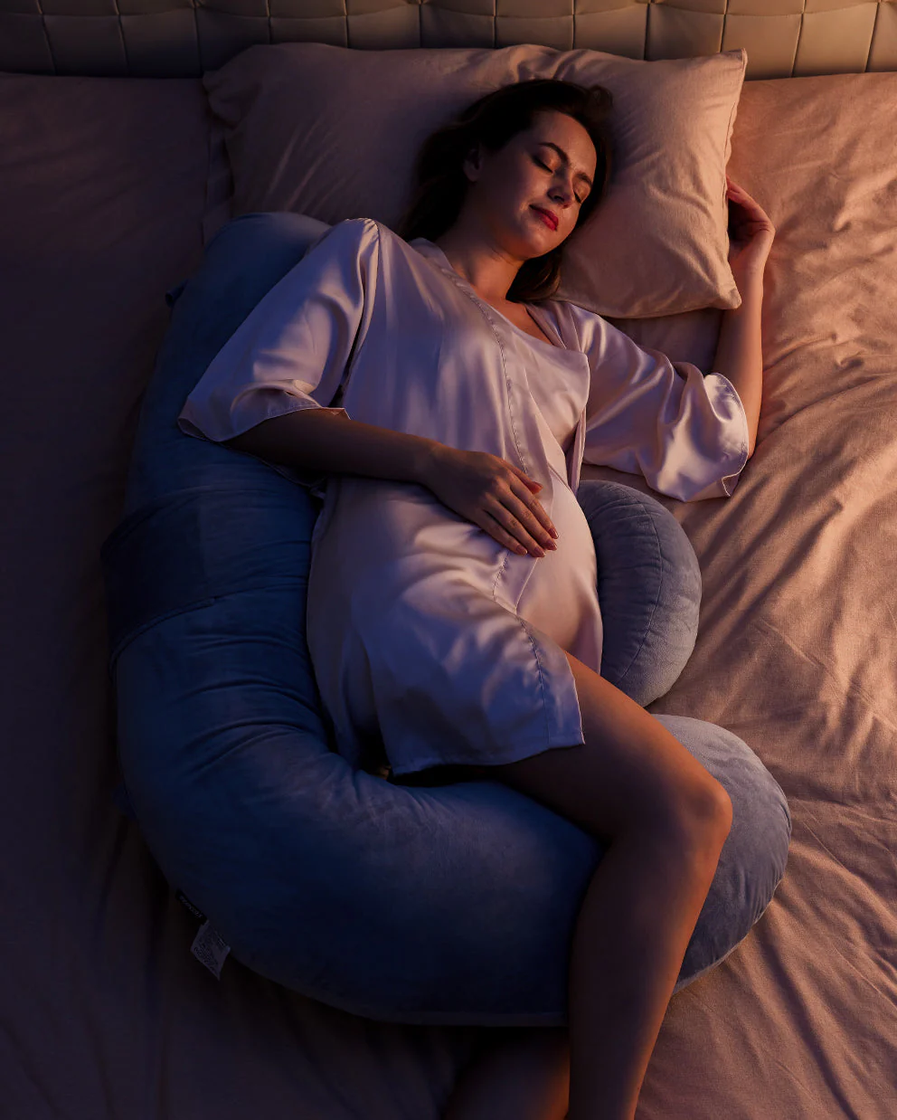 Original F Shaped Pregnancy Pillows with Adjustable Wedge Pillow (Oreiller de grossesse en forme de F réglable) - Image 5