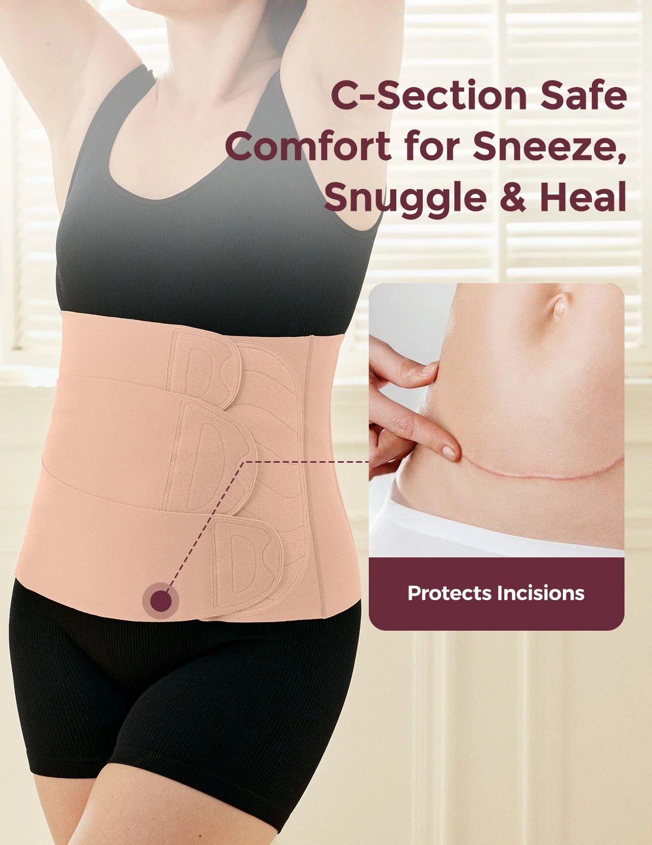 Pack Confort Grossesse : Ceinture de maintien Ergonest et soutien-gorge d’allaitement ultra doux sans coutures YN21 - Image 10
