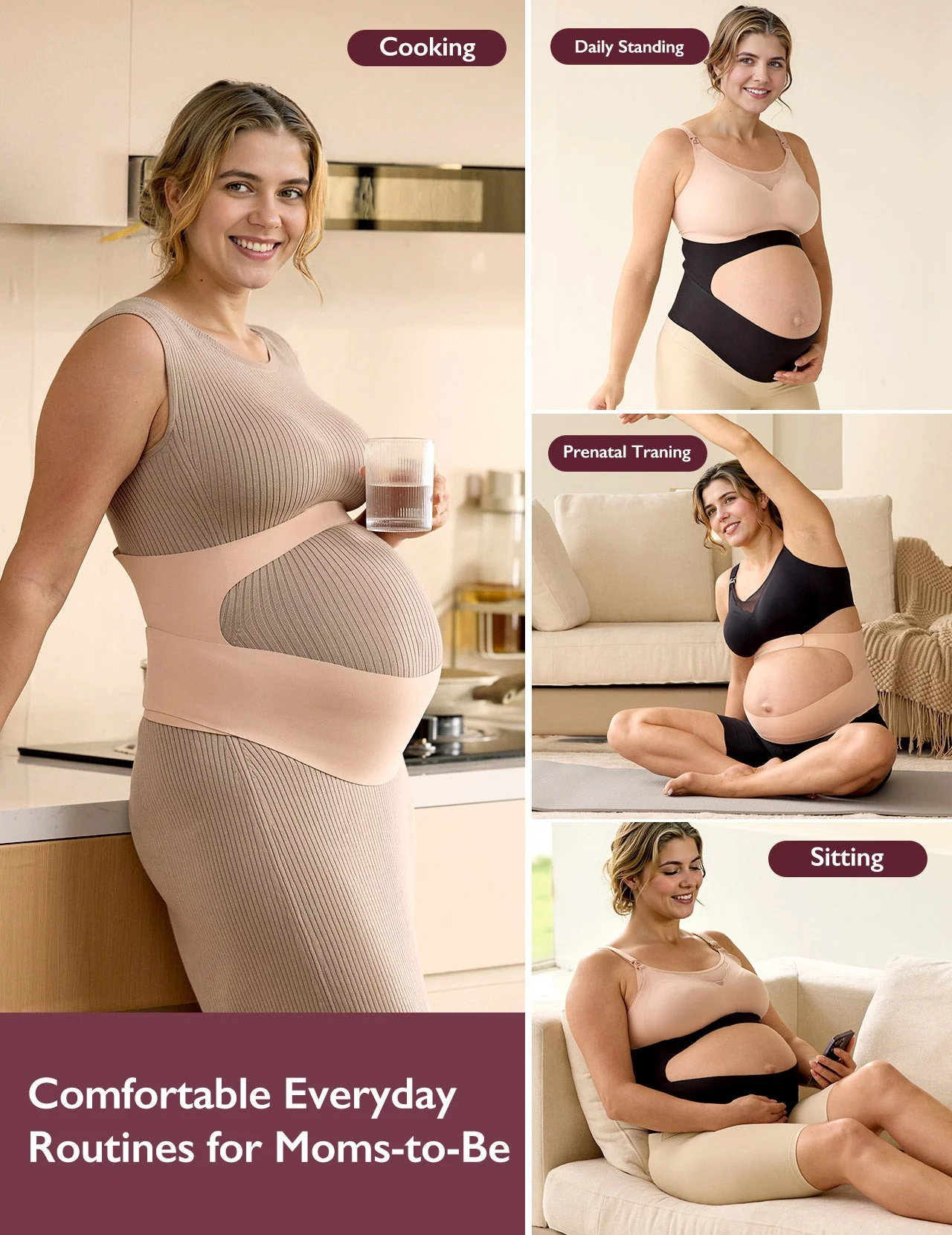 Pack Confort Grossesse : Ceinture de maintien Ergonest et coussin de corps câlin - Image 9