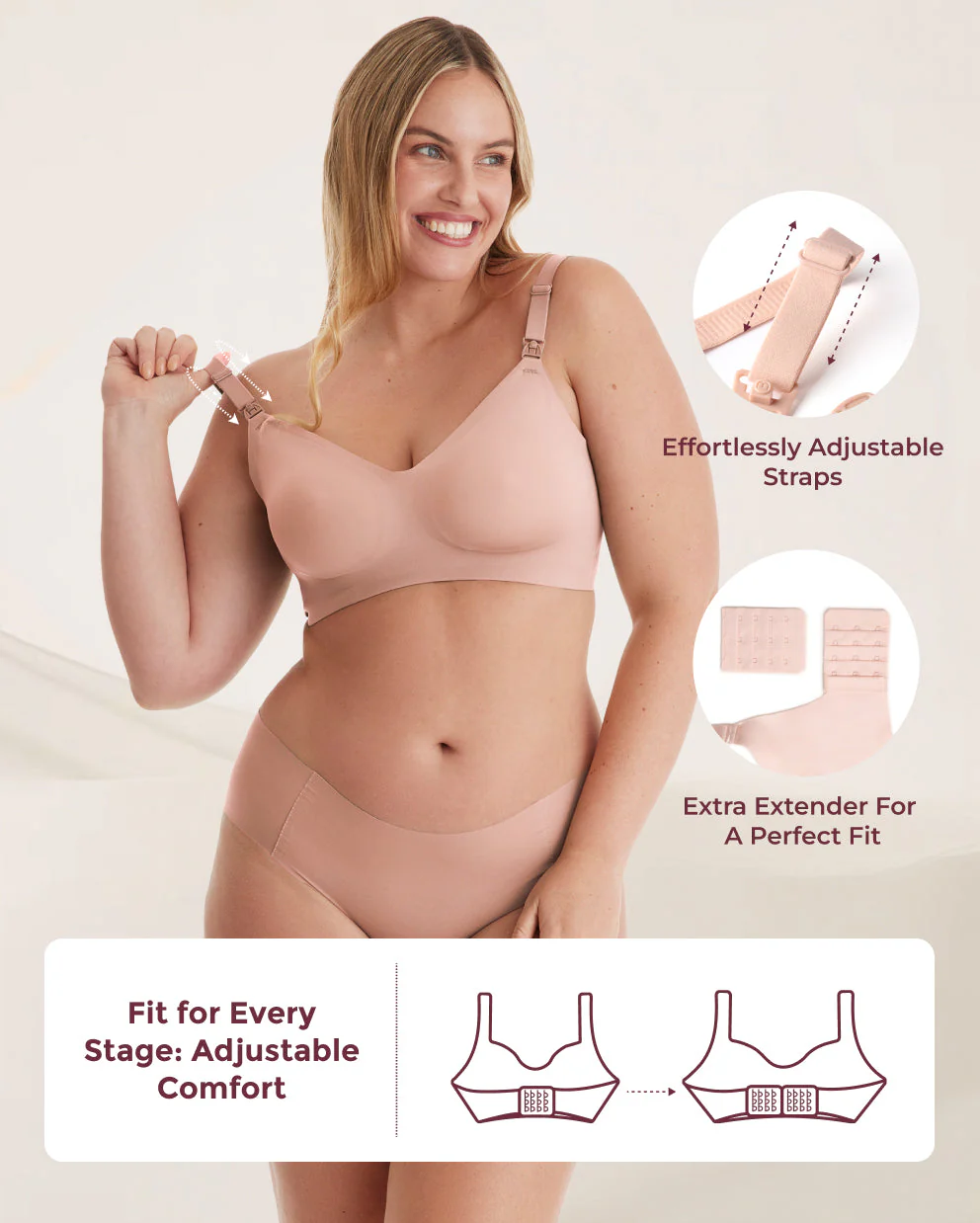 Lot de soutiens-gorge YN21 & YN08 – Ultra doux, sans coutures, basique pour pompage - Image 3