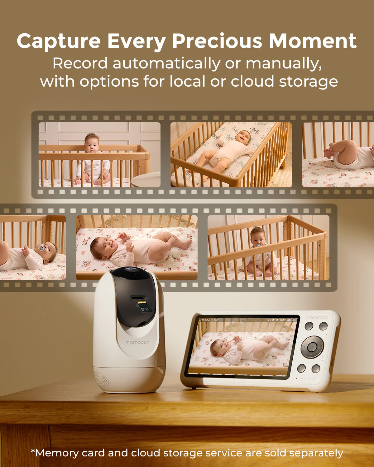 Ensemble de soins pour bébé : Machine sonore intelligente pour bébé et babyphone bimode BM04 - Image 6
