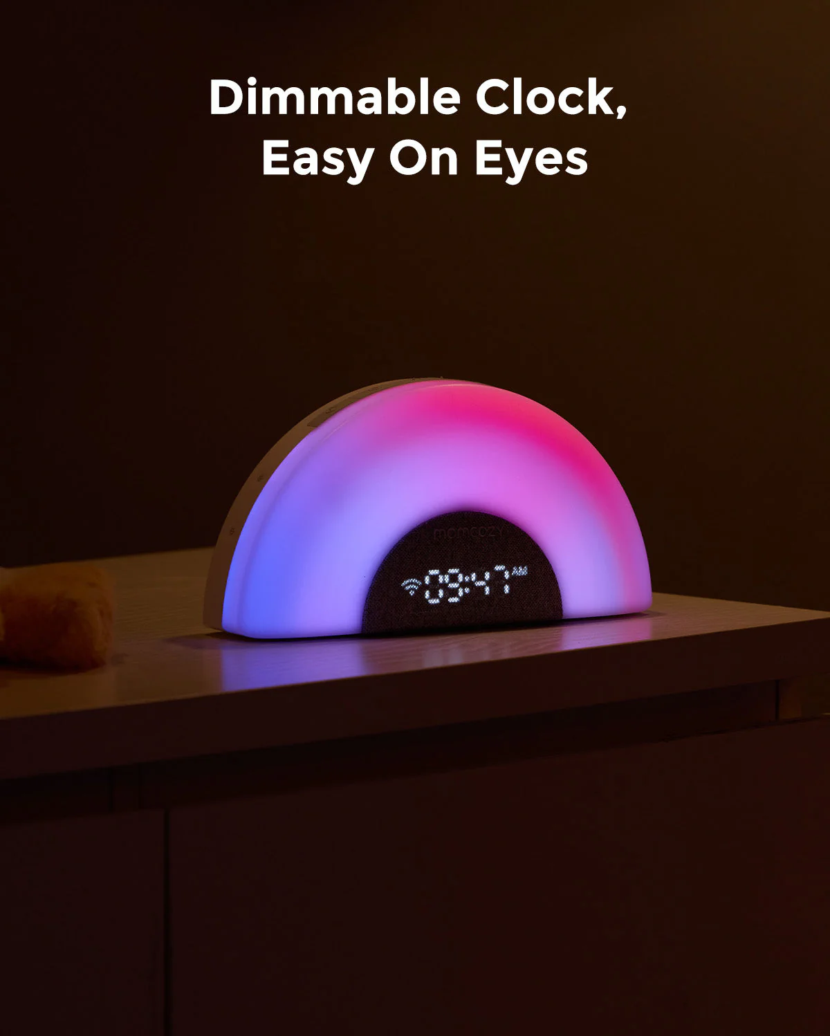 DreamSync™ Machine à sons portable Momcozy pour bébé – Bruit blanc, berceuses & lumière arc-en-ciel avec contrôle App - Image 11