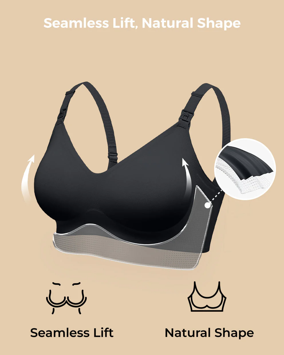 SMOOTH - Soutien-gorge ultra doux et Omni pour la maternité et l'allaitement - Couleur best-seller - Image 5