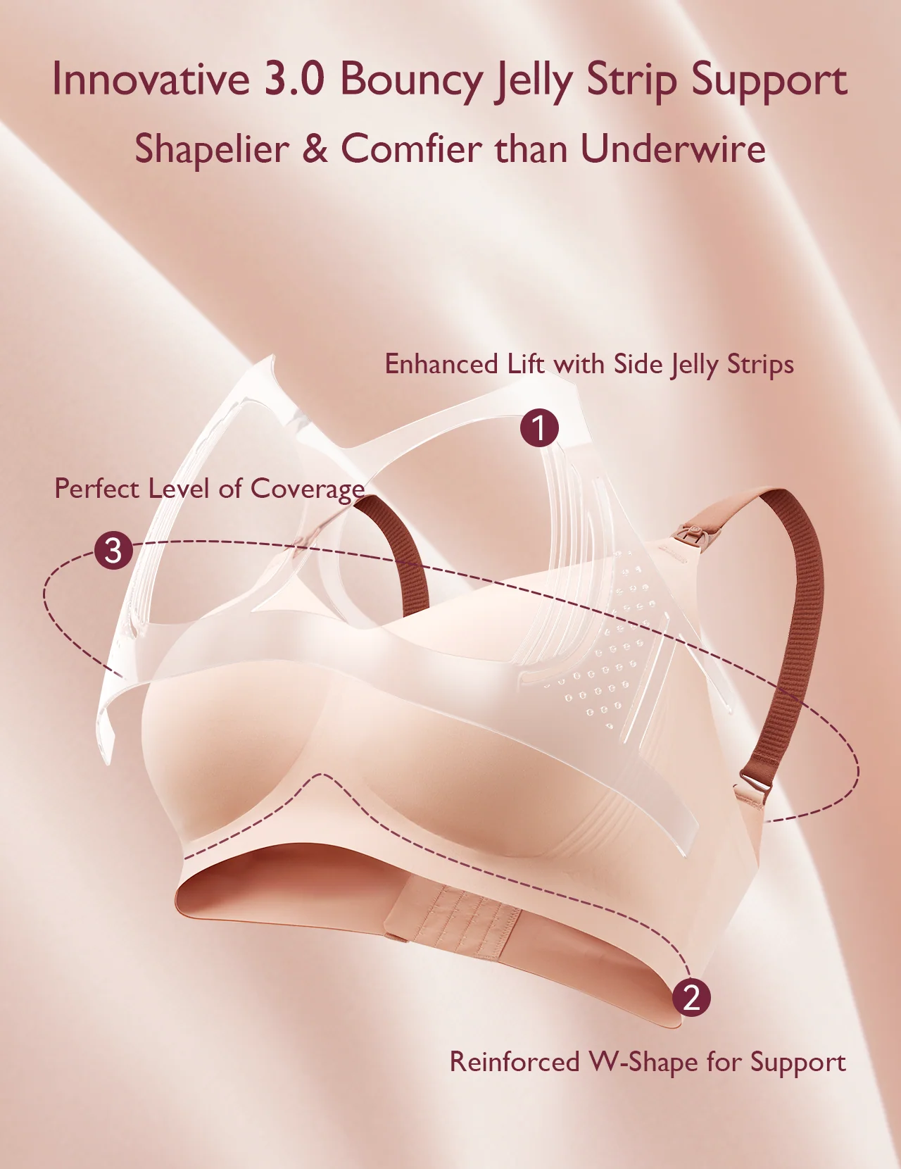 Stylish - V Jelly Strip Lift Soutien-gorge d'allaitement - Image 3