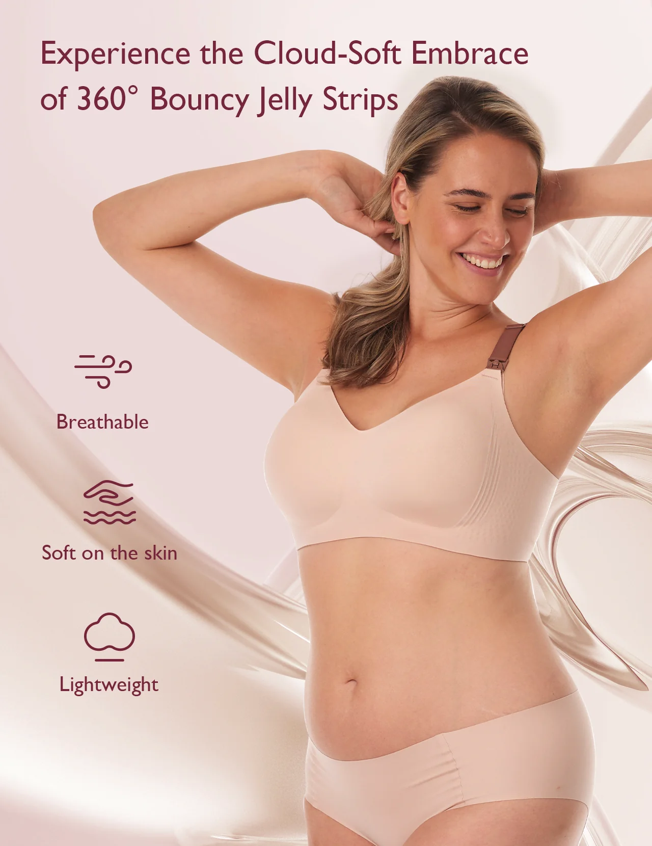 Stylish - V Jelly Strip Lift Soutien-gorge d'allaitement - Image 4